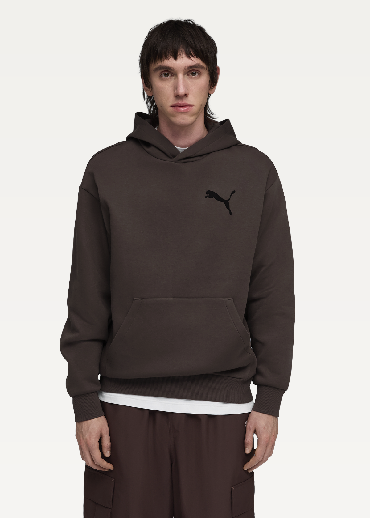 Худі чоловіче PUMA ESS ELEVATED CAT LOGO Hoodie Chocolate Brown