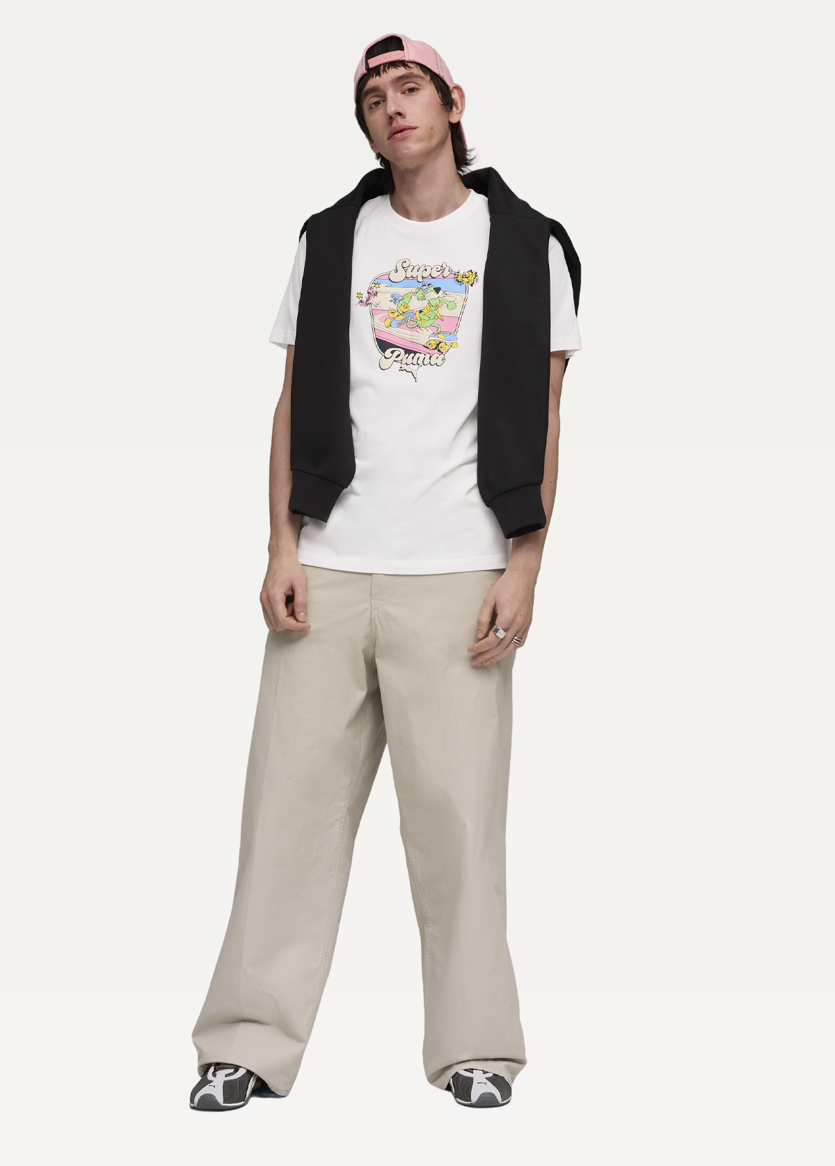 Футболка чоловіча PUMA GRAPHIC Tee білого кольору