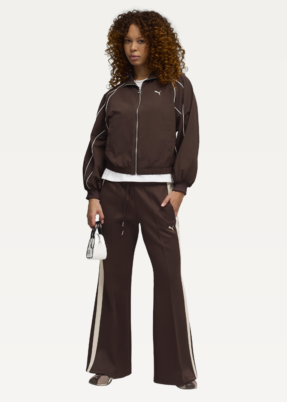 Вітровка жіноча PUMA T7 Balloon Sleeve Jacket WV Chocolate Brown