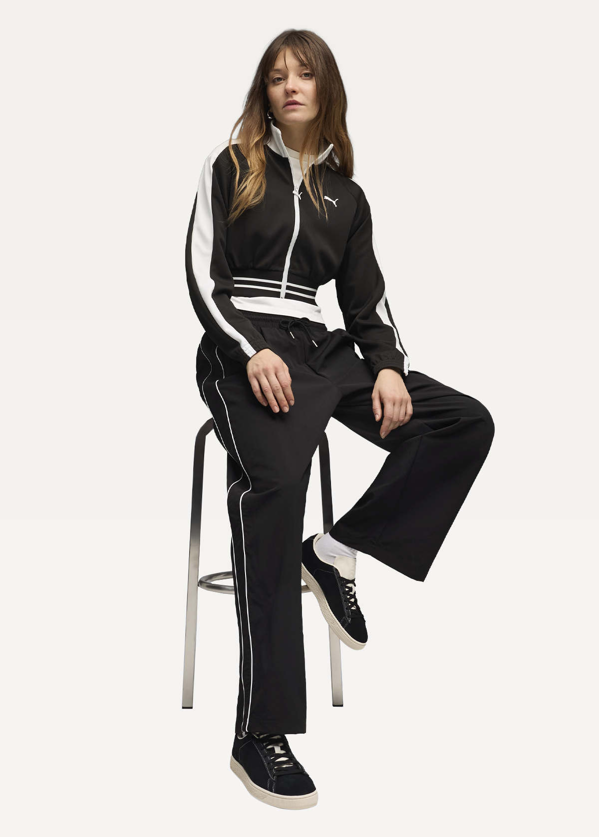 Штани спортивні жіночі PUMA T7 Woven Track Pants OP чорного кольору