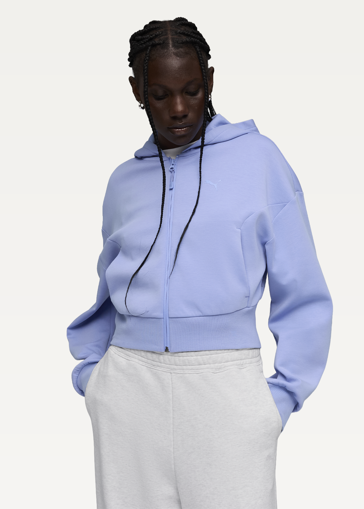 Худі жіноче PUMA PUMATECH SENSE FZ Hoodie DK Intense Lavender