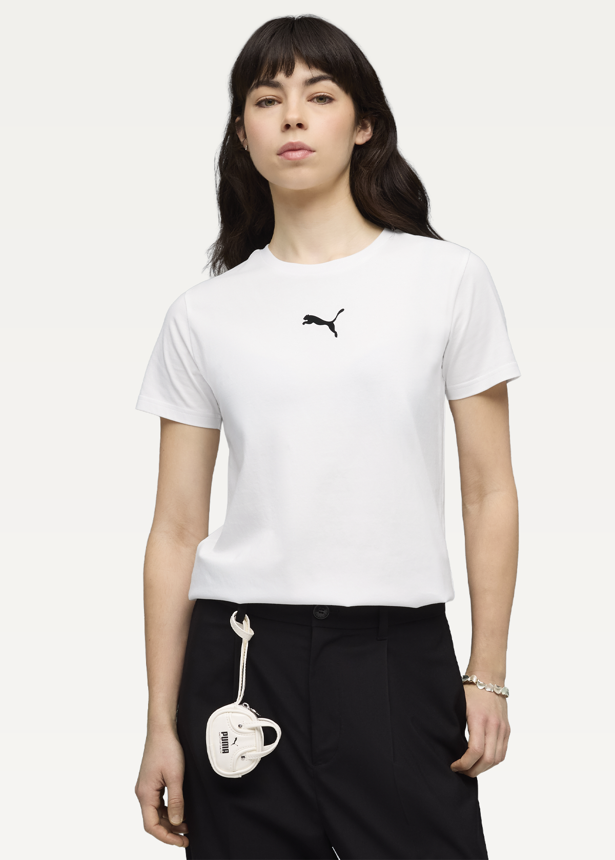 Футболка жіноча PUMA ESS ELEVATED Comfort Tee білого кольору