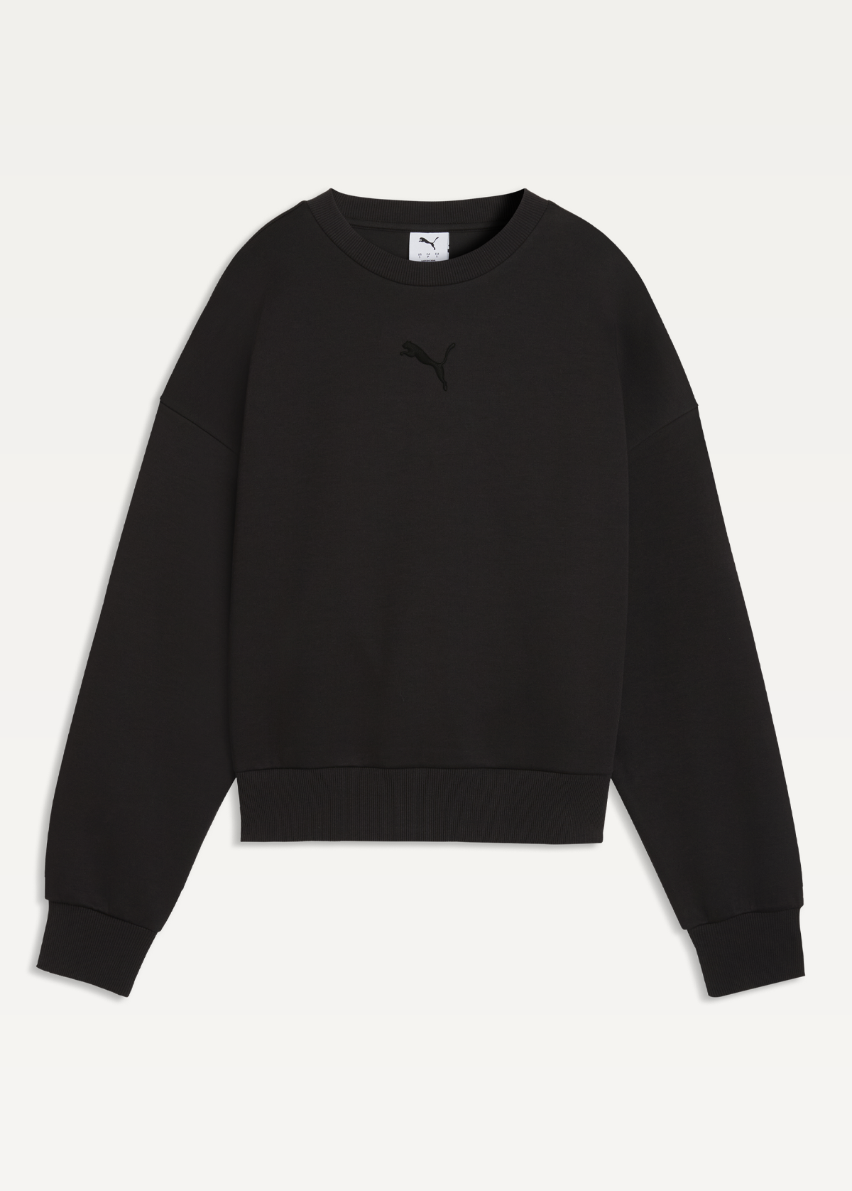 Світшот жіночий PUMA ESS ELEVATED Crew DK чорного кольору