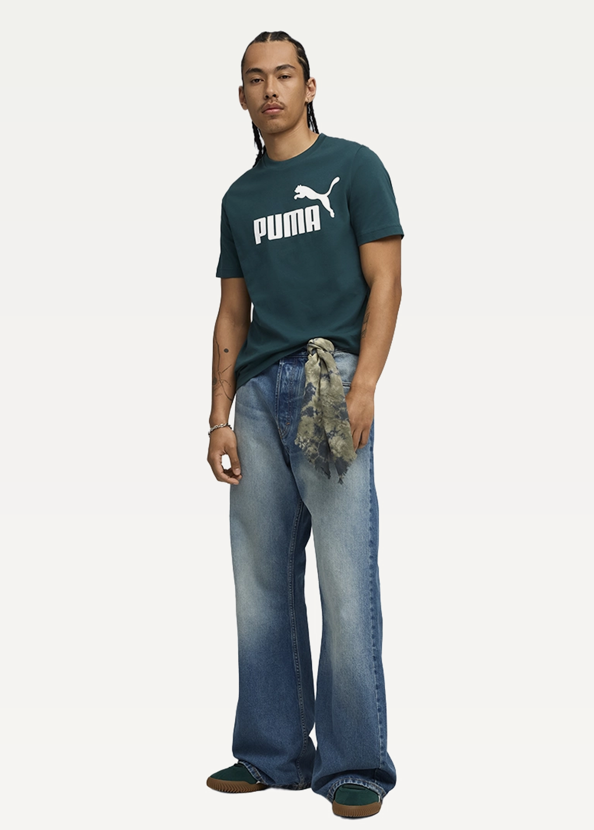 Футболка чоловіча PUMA ESS No. 1 Logo Tee Green Terrain