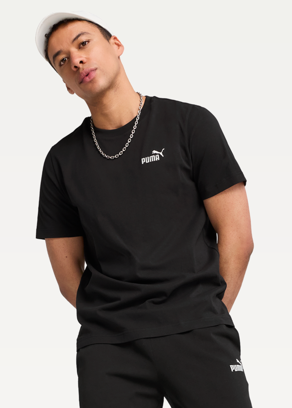 Футболка мужская ESS Small No. 1 Logo Tee черного цвета