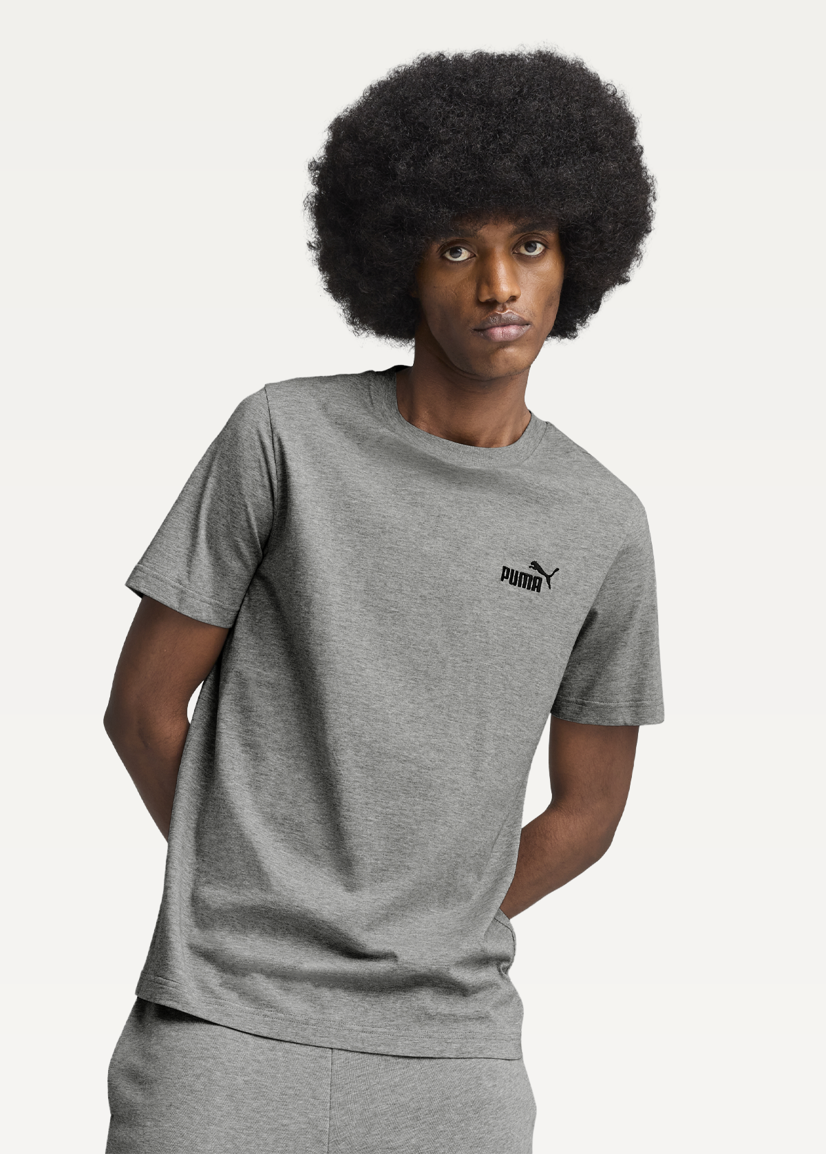 Футболка мужская PUMA ESS Small No. 1 Logo Tee Medium Gray Heather