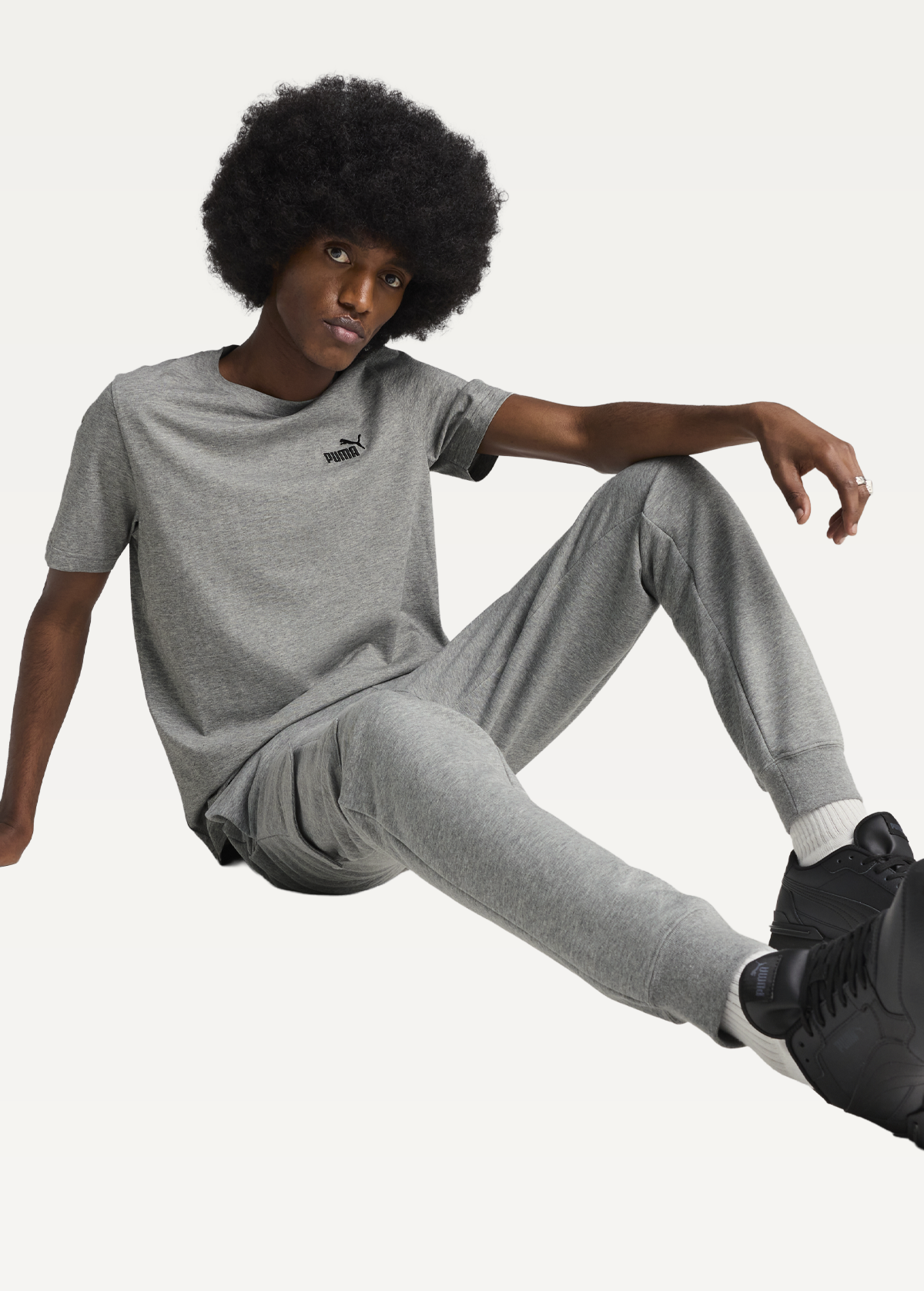 Футболка мужская PUMA ESS Small No. 1 Logo Tee Medium Gray Heather