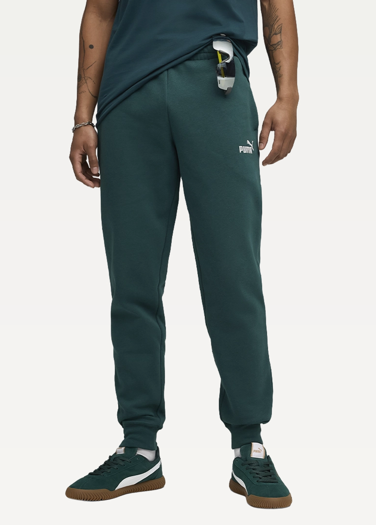 Штани спортивні чоловічі PUMA ESS No. 1 Logo Sweatpants Green Terrain