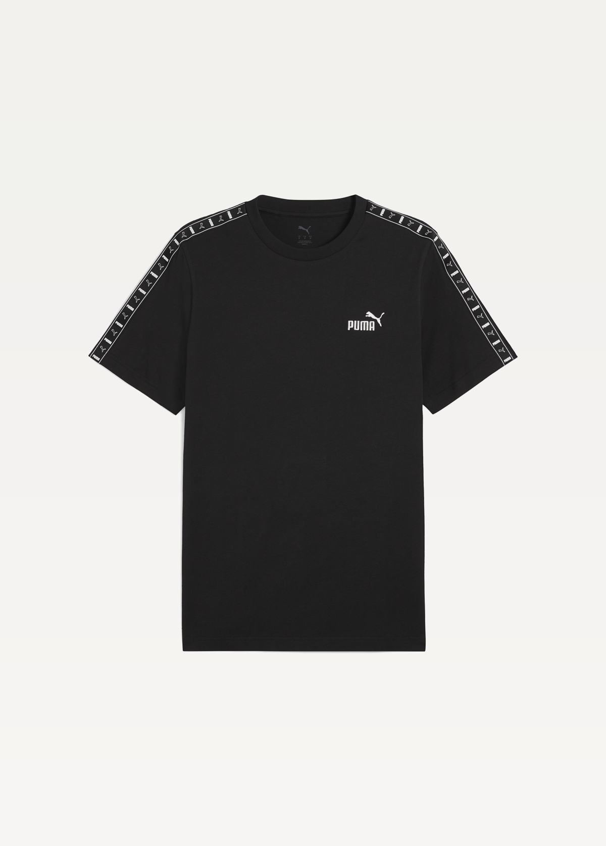 Футболка мужская PUMA ESS TAPE Tee черного цвета