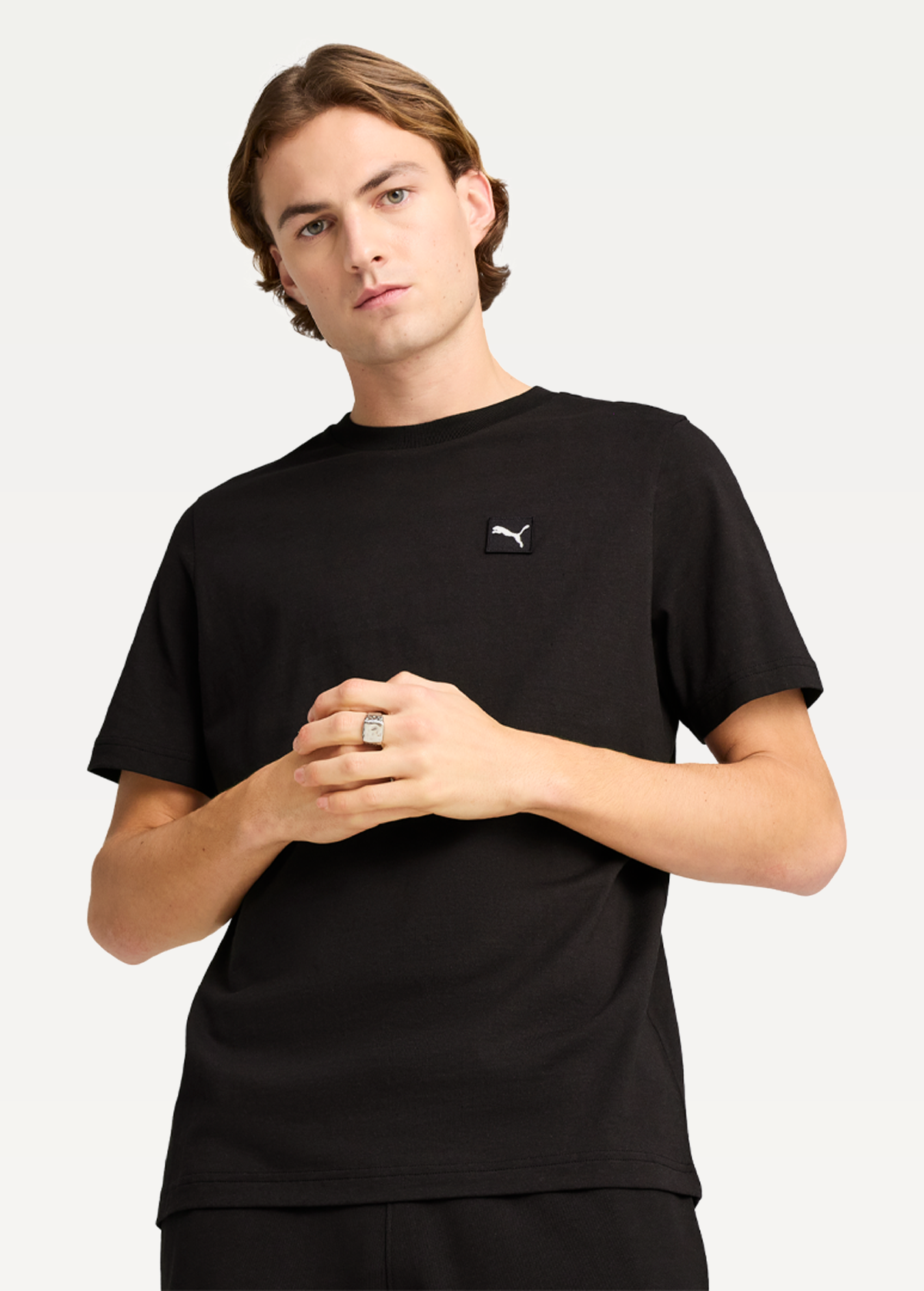 Футболка чоловіча PUMA ESS ELEVATED Tee чорного кольору