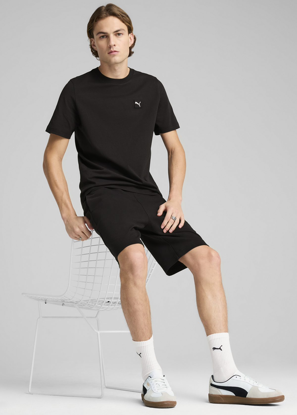 Футболка чоловіча PUMA ESS ELEVATED Tee чорного кольору