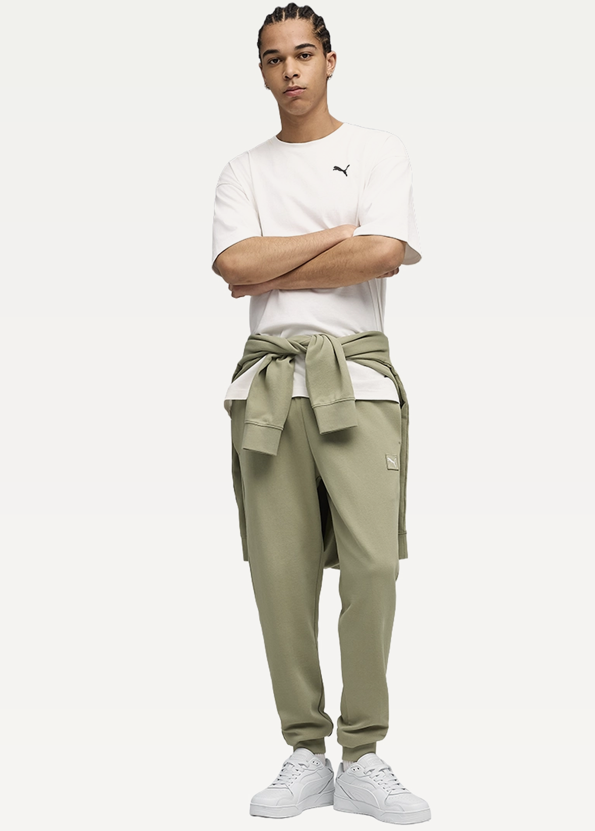 Спортивні штани чоловічі PUMA ESS ELEVATED Pants Lux Army