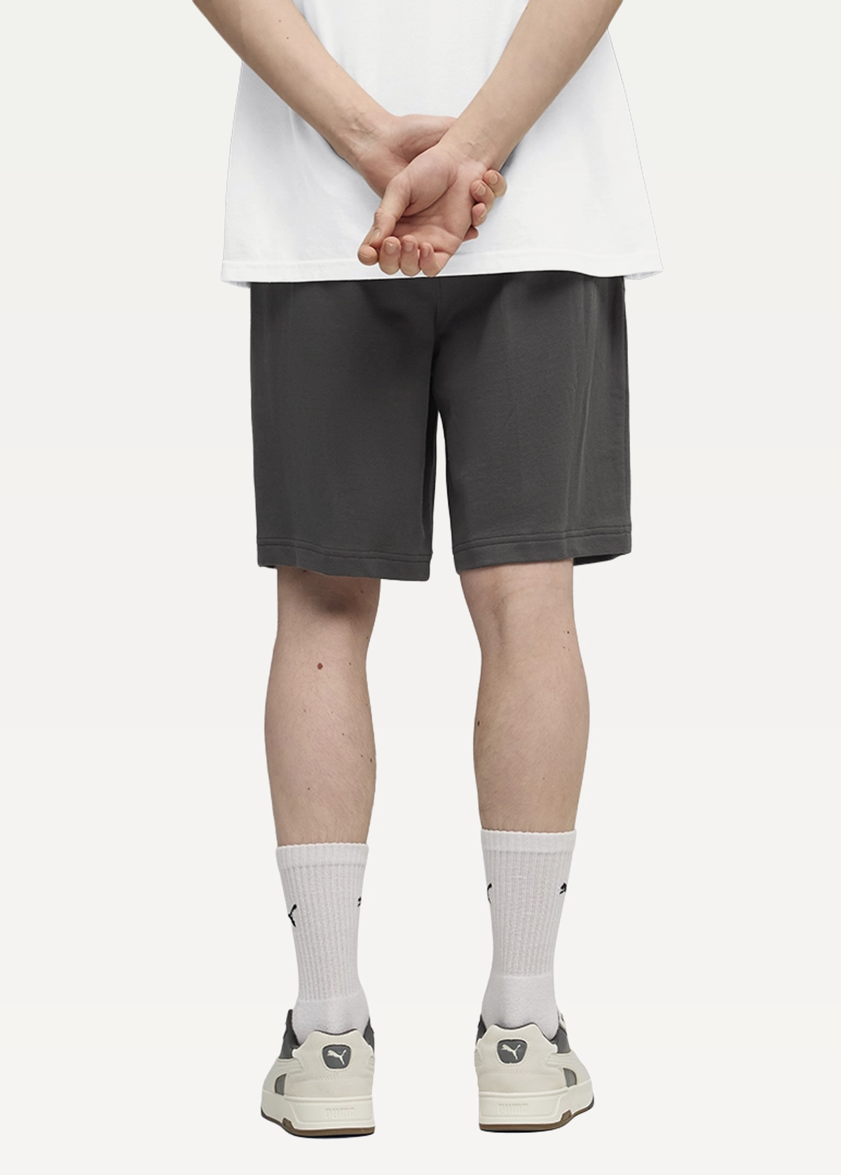Спортивні шорти чоловічі PUMA ESS ELEVATED Shorts Dusky Gray