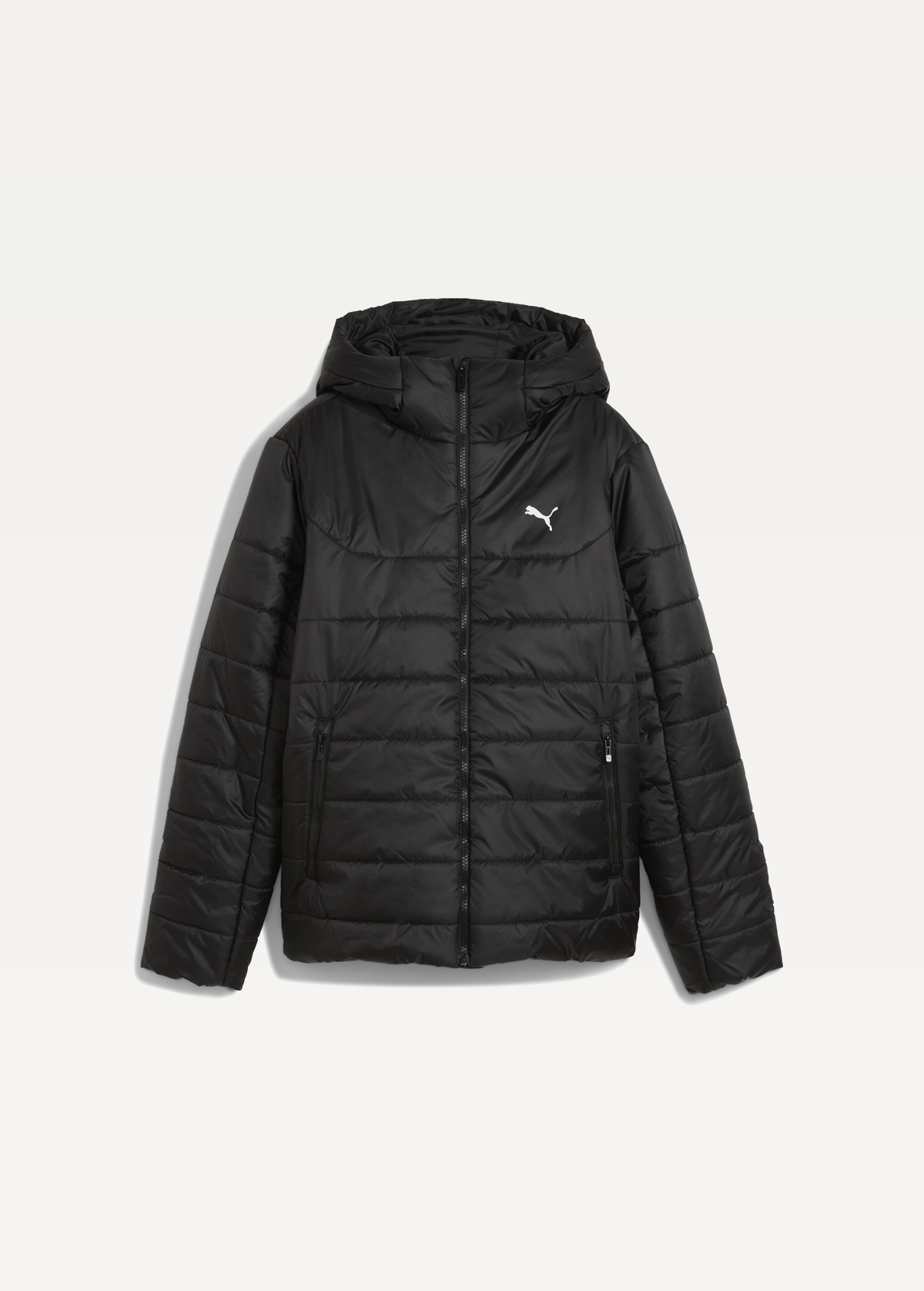 Куртка женская PUMA ESS Hooded Padded Jacket черного цвета