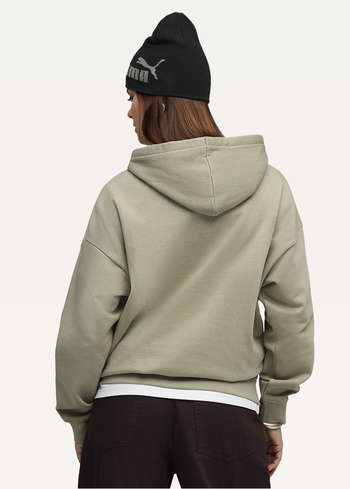 Худі жіноче PUMA ESS Oversized Hoodie Lux Army