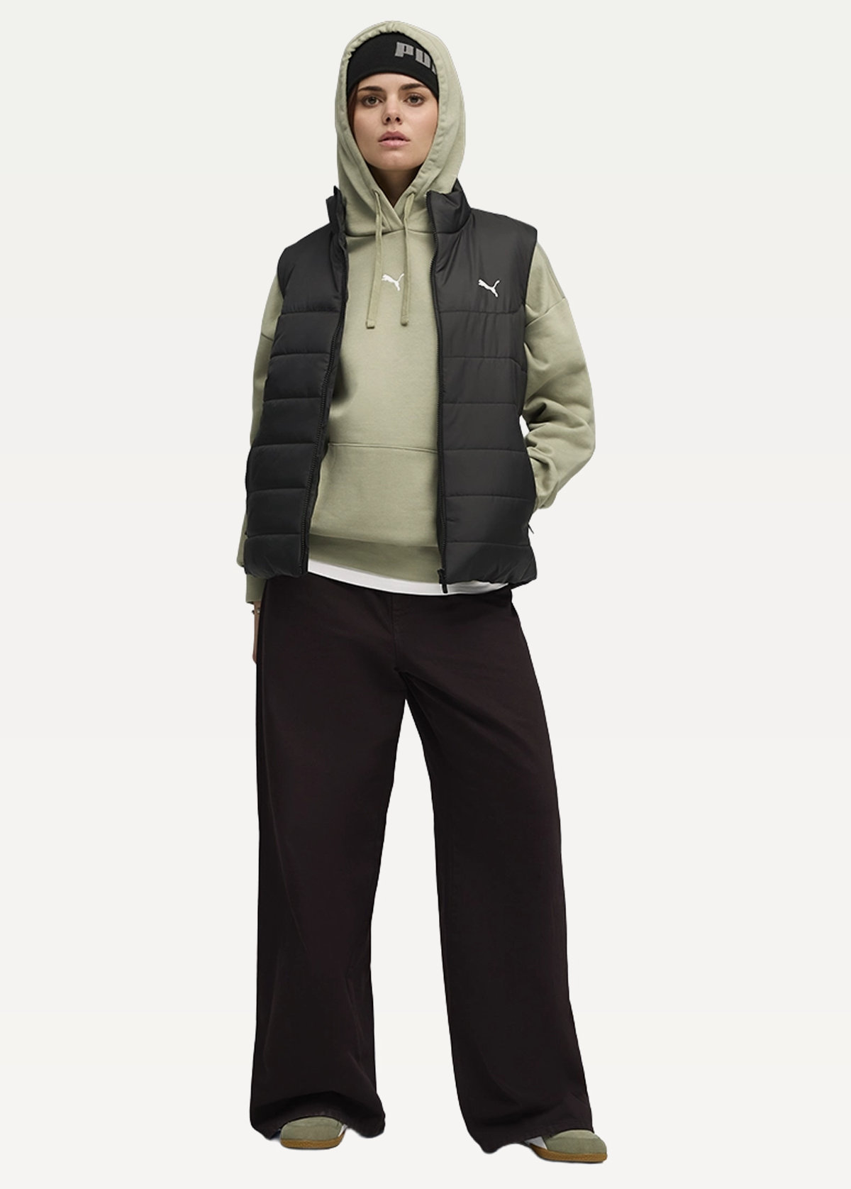 Худі жіноче PUMA ESS Oversized Hoodie Lux Army