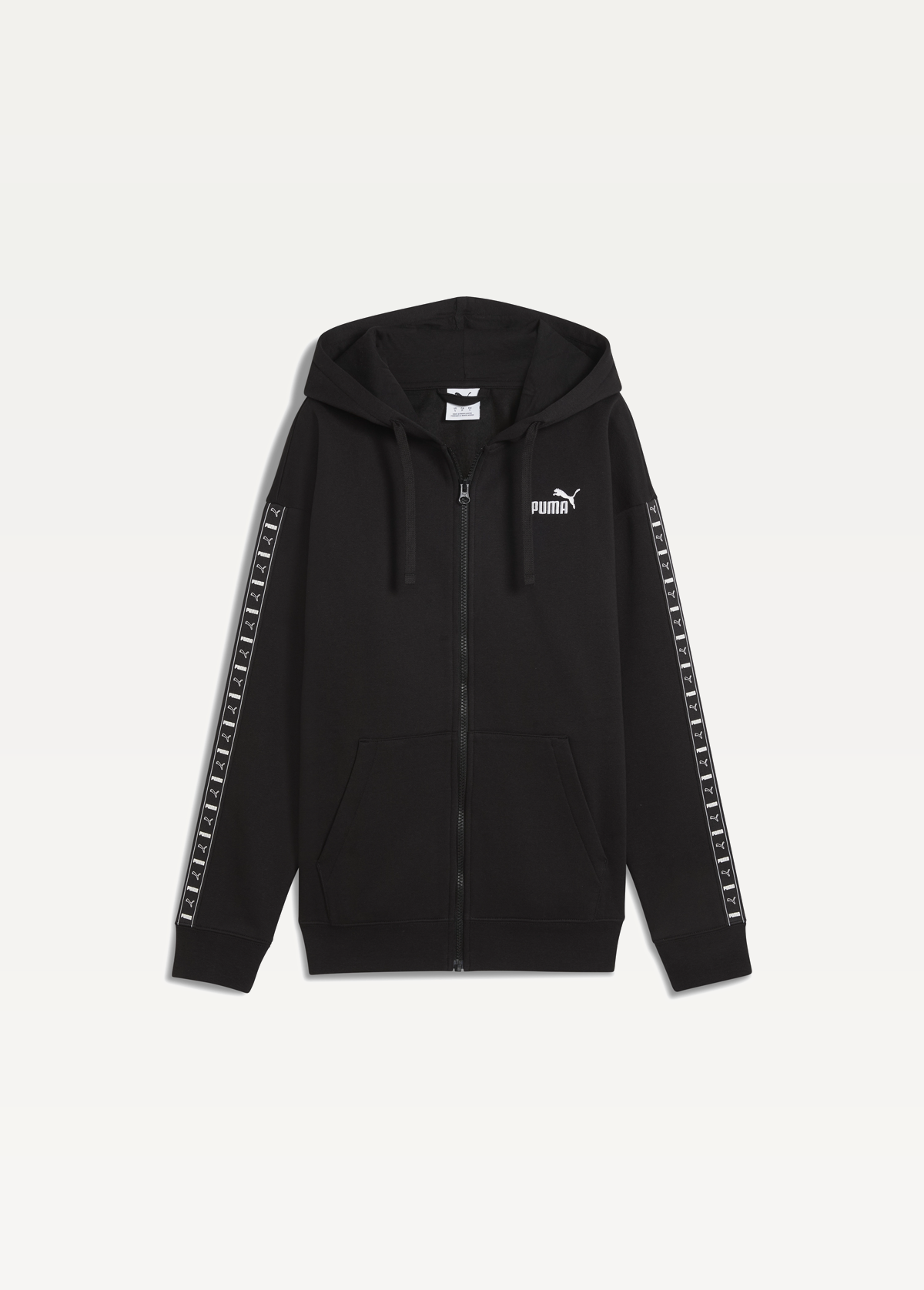 Худі жіноче PUMA ESS TAPE Full-Zip Hoodie Black чорного кольору