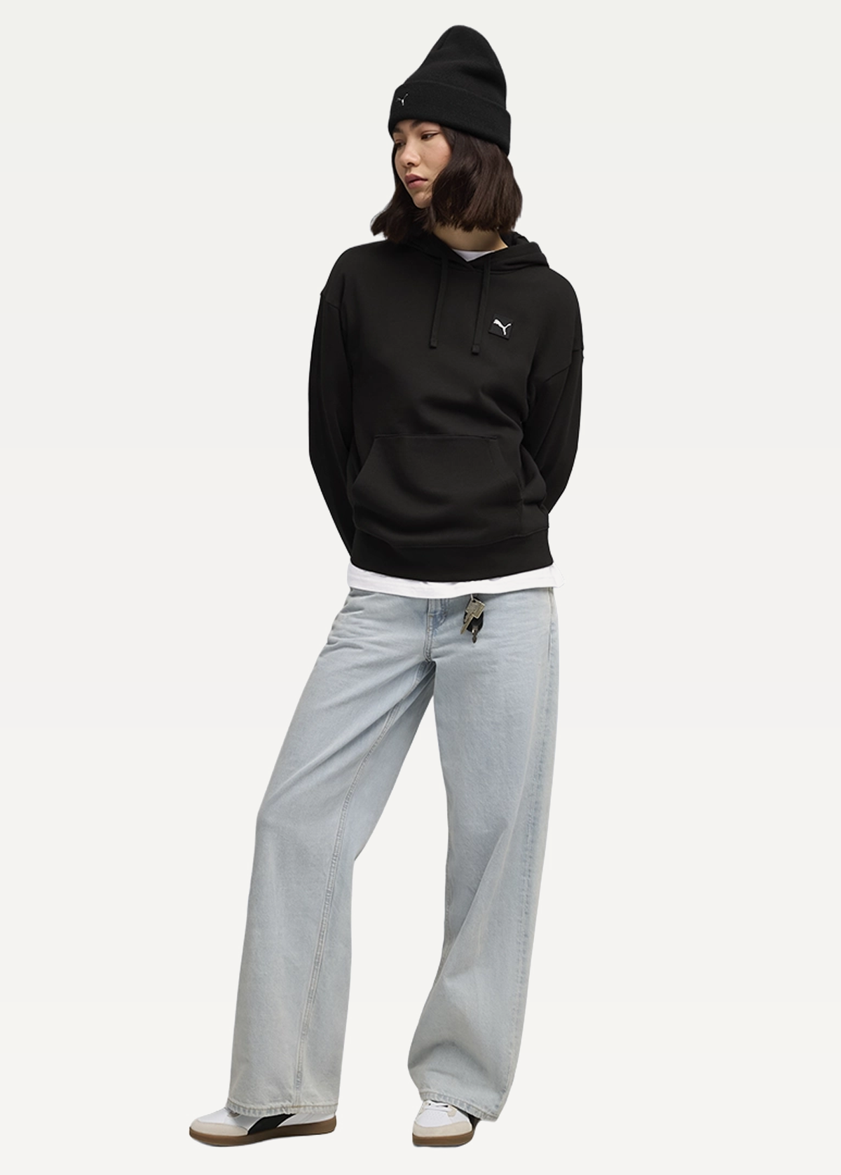 Худі жіноче PUMA ESS ELEVATED Hoodie FL чорного кольору