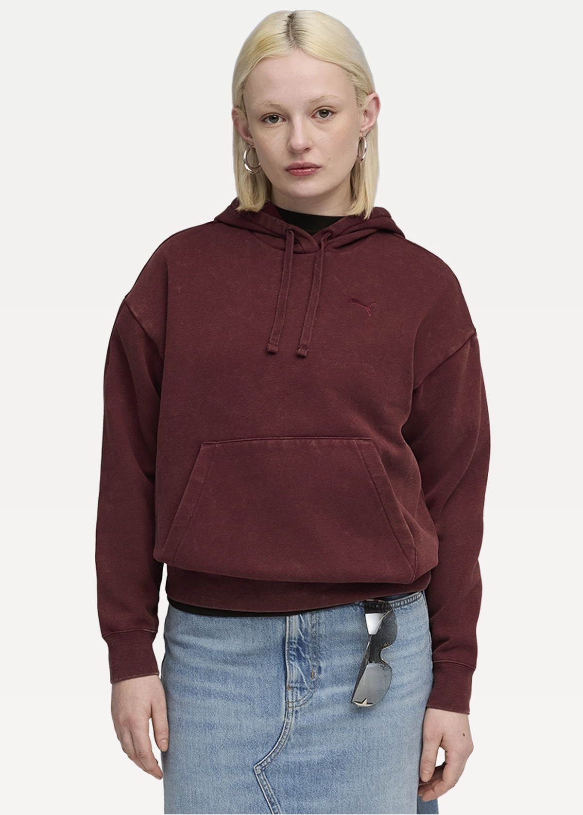 Худі жіноче PUMA ESS ELEVATED Wash Hoodie Ruby Shimmer