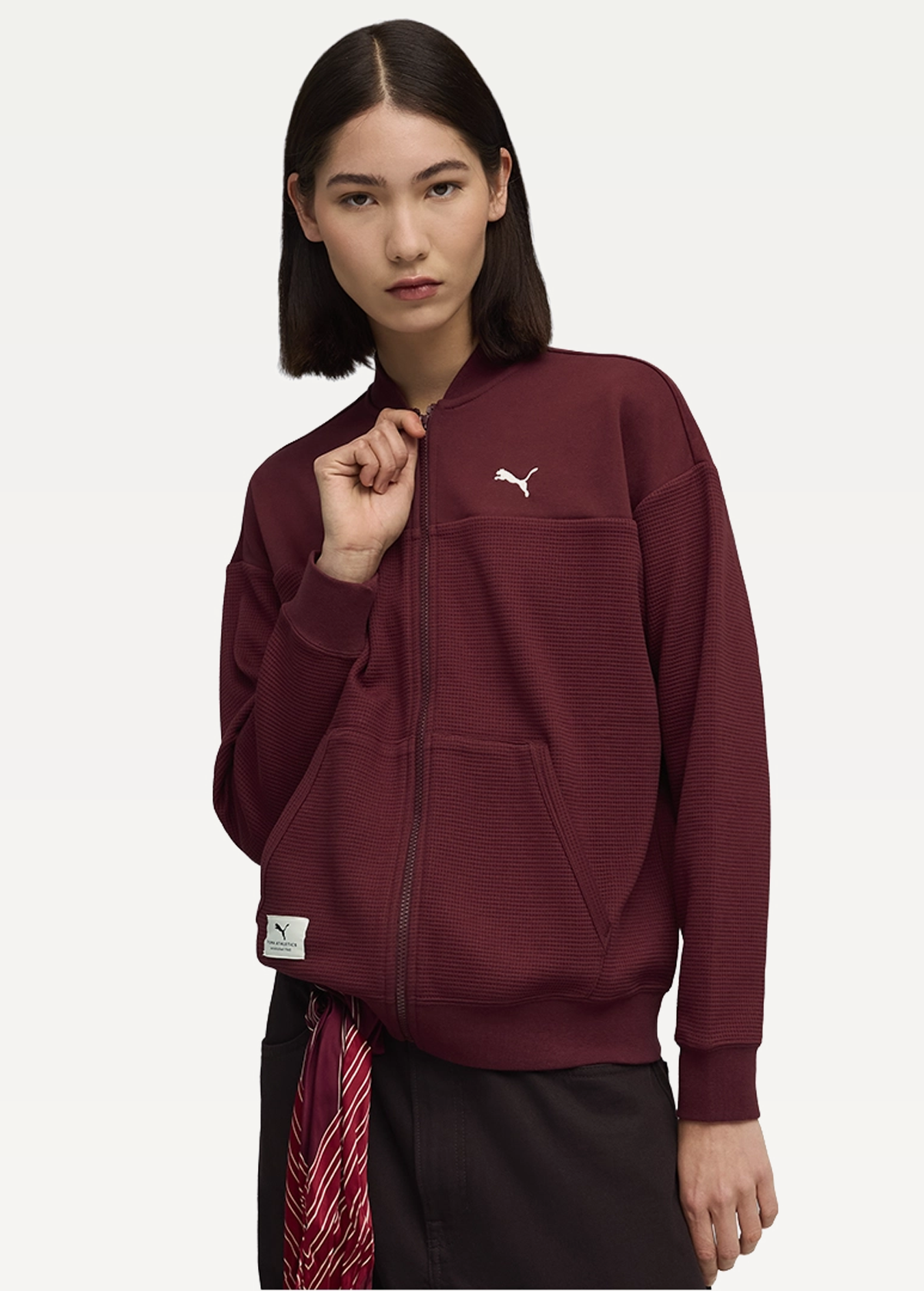 Олімпійка жіноча PUMA CLASS Full-Zip Jacket Ruby Shimmer