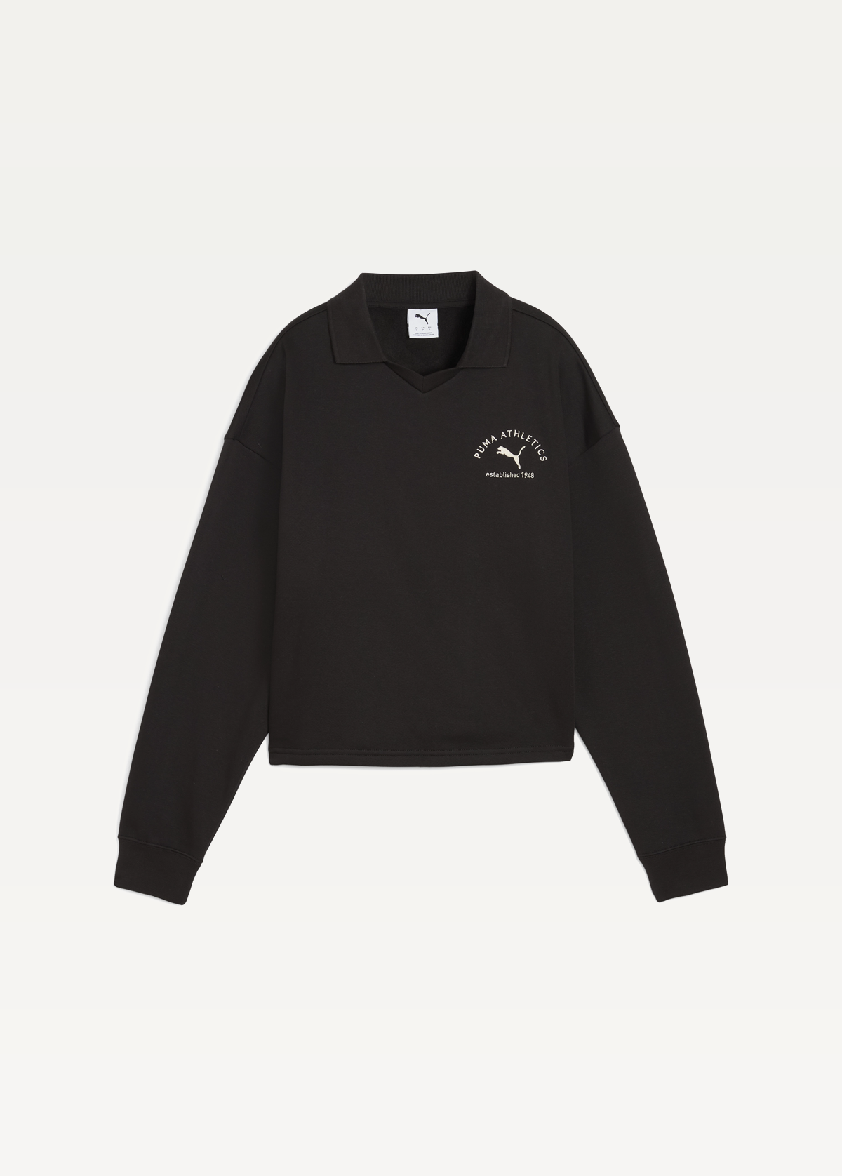 Світшот жіночий PUMA CLASS Comfort Polo Crew чорного кольору