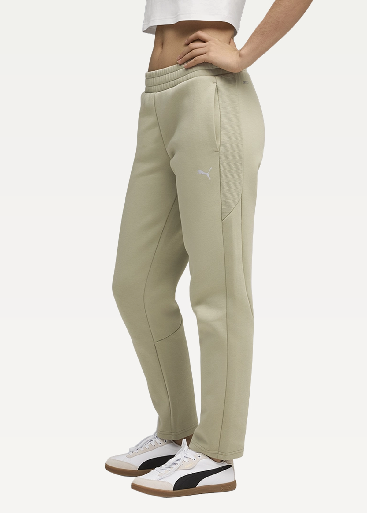 Спортивні штани жіночі PUMA EVOSTRIPE Sweatpants Lux Army