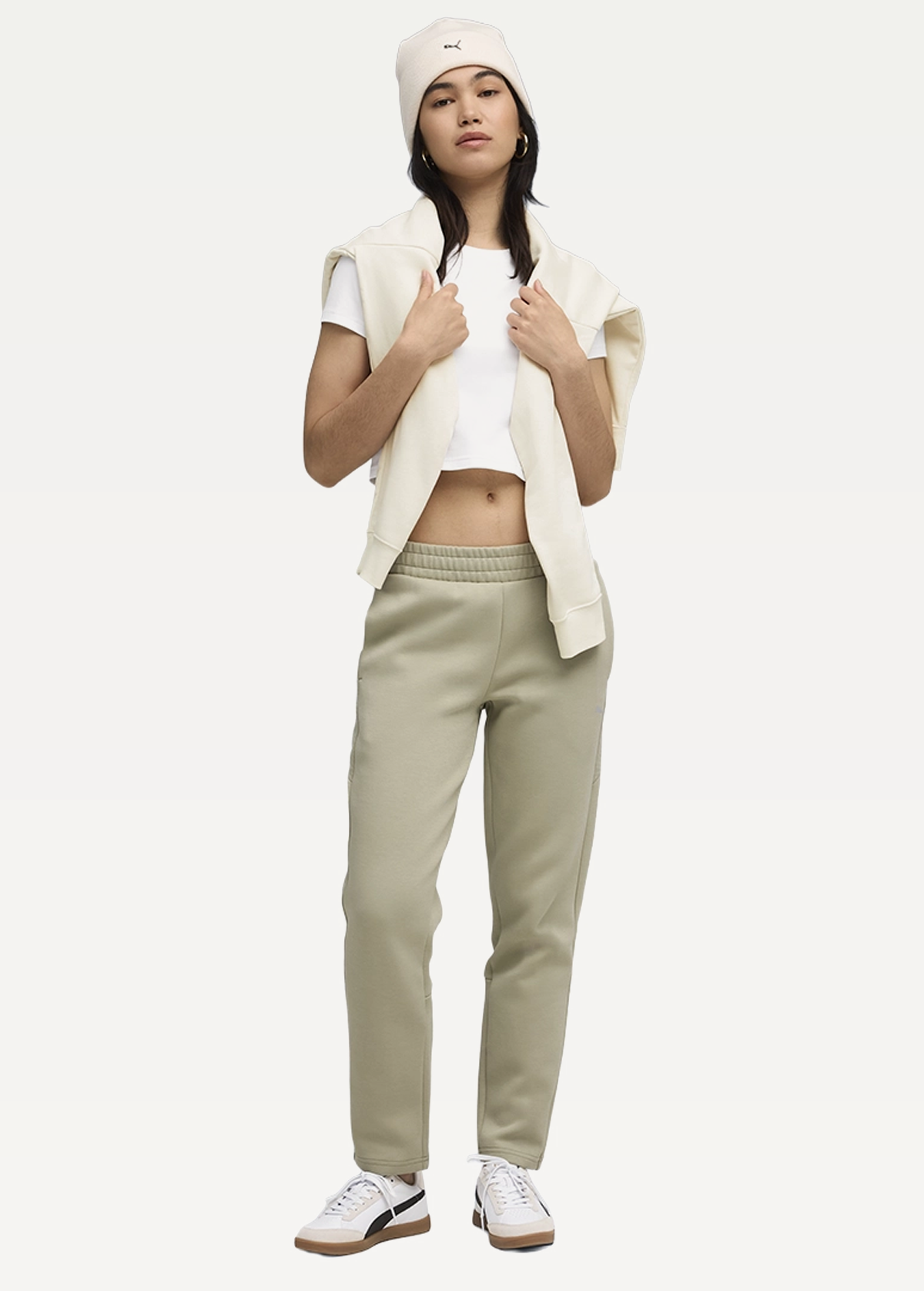 Спортивні штани жіночі PUMA EVOSTRIPE Sweatpants Lux Army