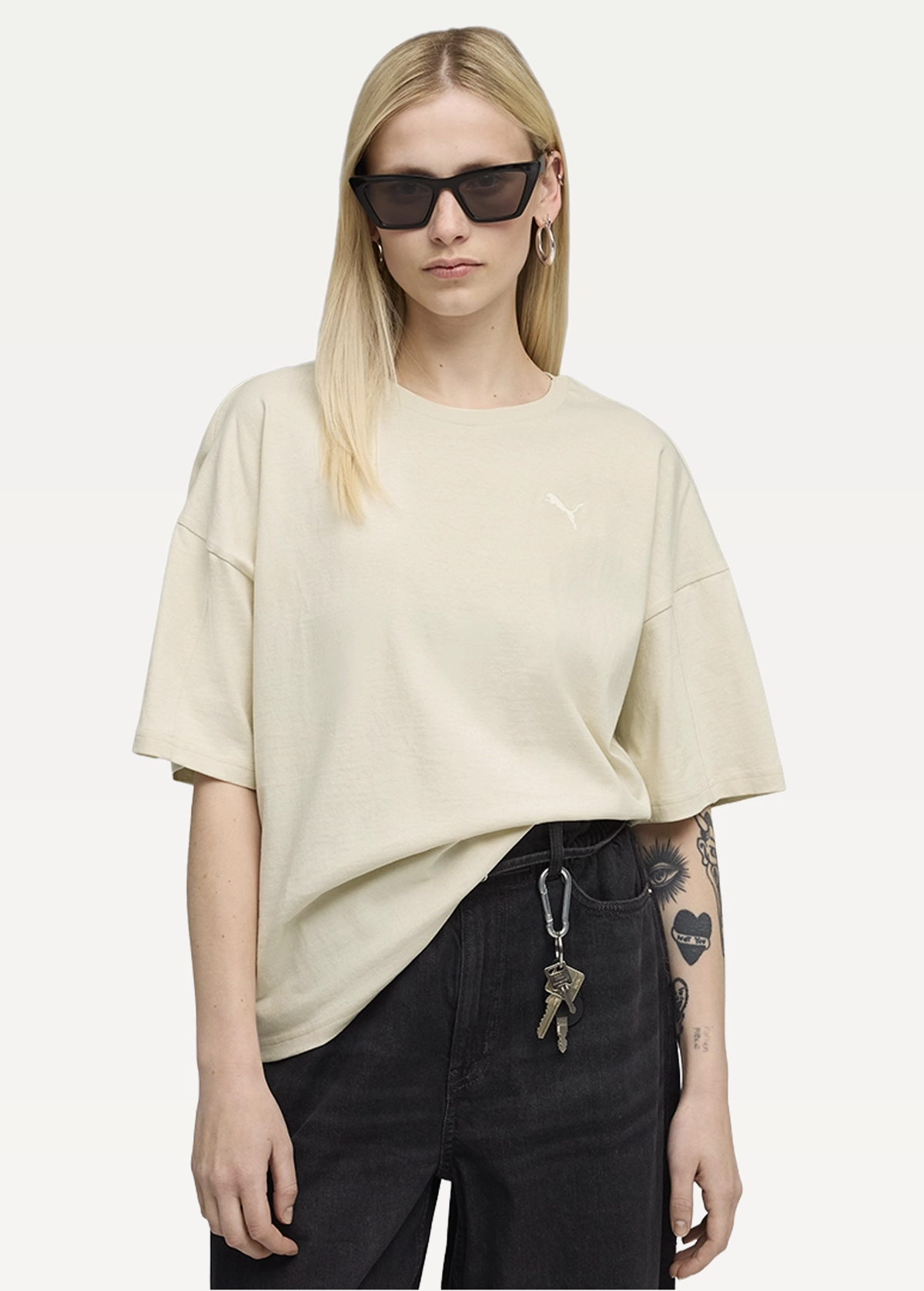 Футболка жіноча PUMA HER Oversized Tee Alpine Snow