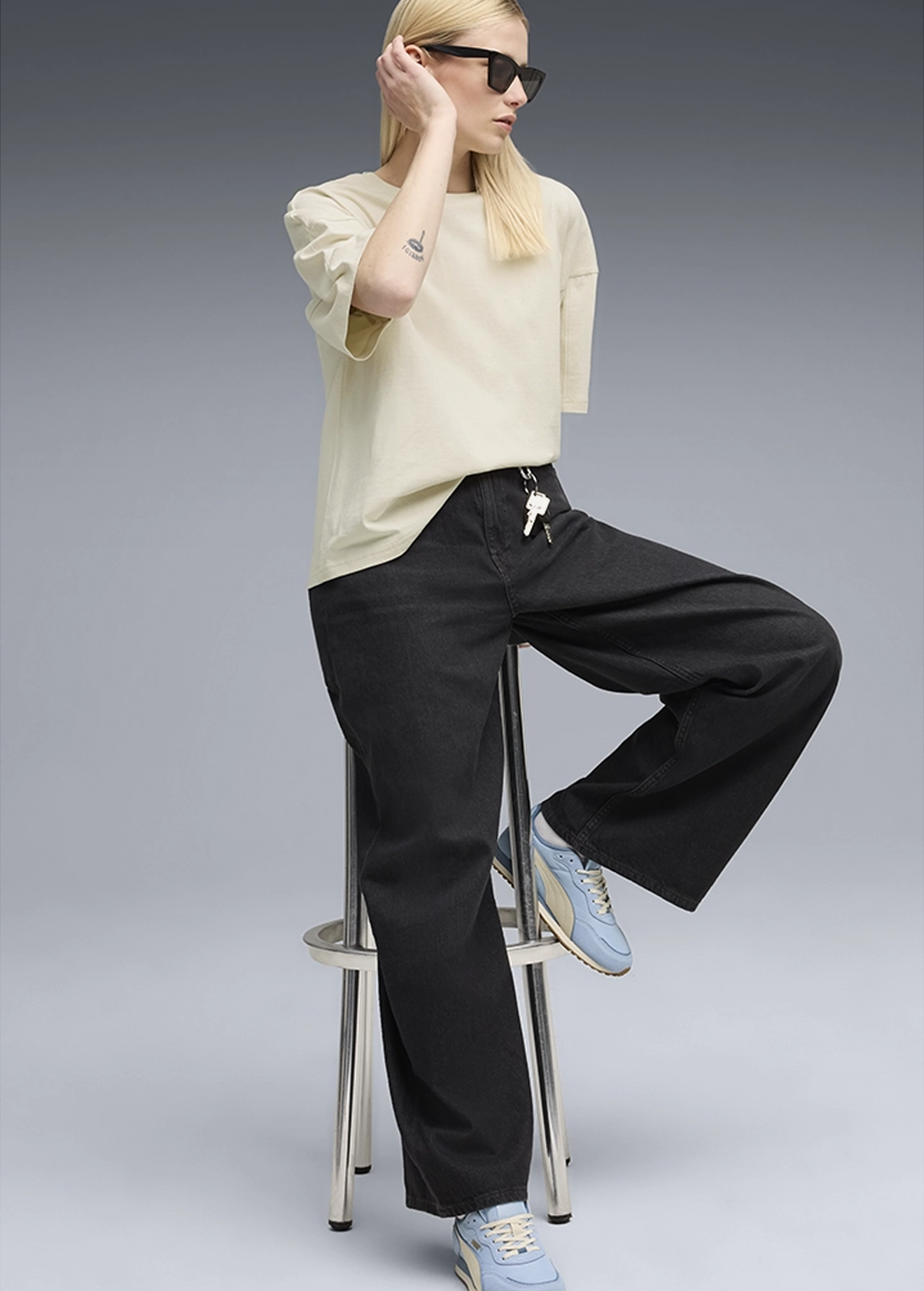 Футболка жіноча PUMA HER Oversized Tee Alpine Snow