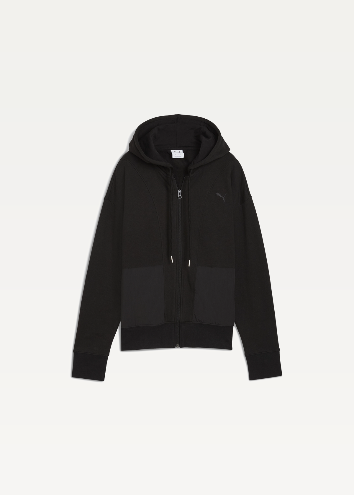 Худі жіноче PUMA HER Relaxed Full-Zip Hoodie чорного кольору