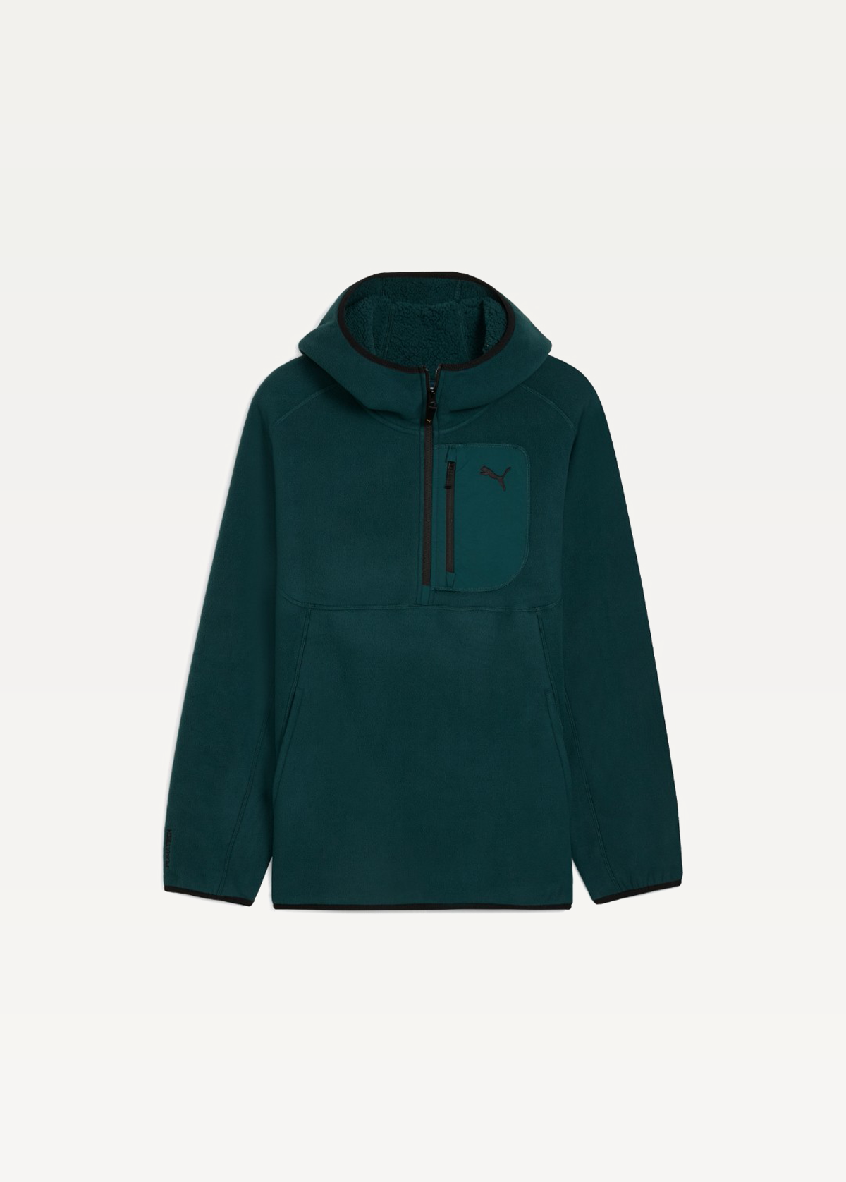 Худі чоловіче PUMA PUMATECH Half Zip Hoodie Green Terrain