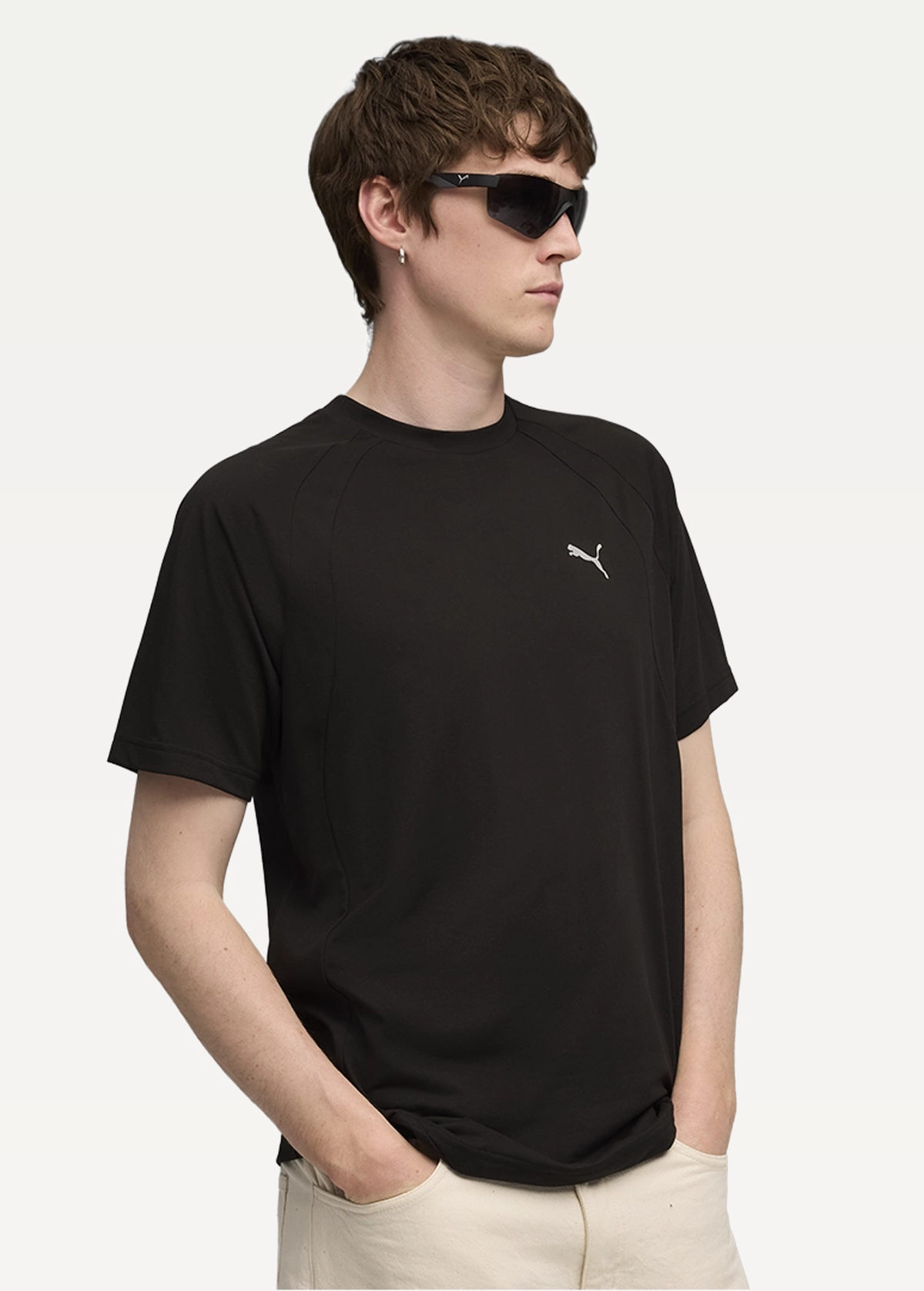 Мужская футболка PUMA EVOSTRIPE Tee черного цвета