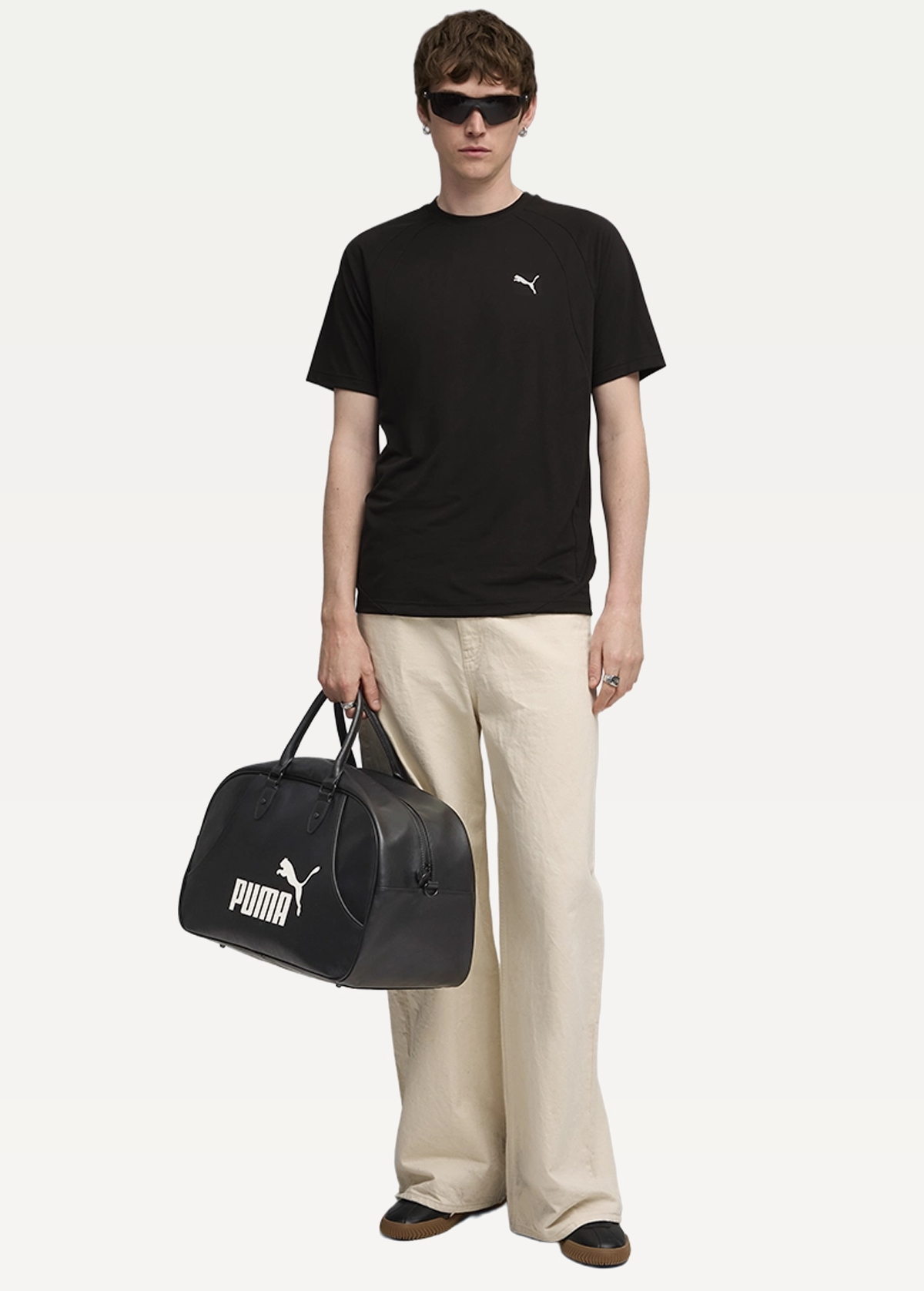 Мужская футболка PUMA EVOSTRIPE Tee черного цвета