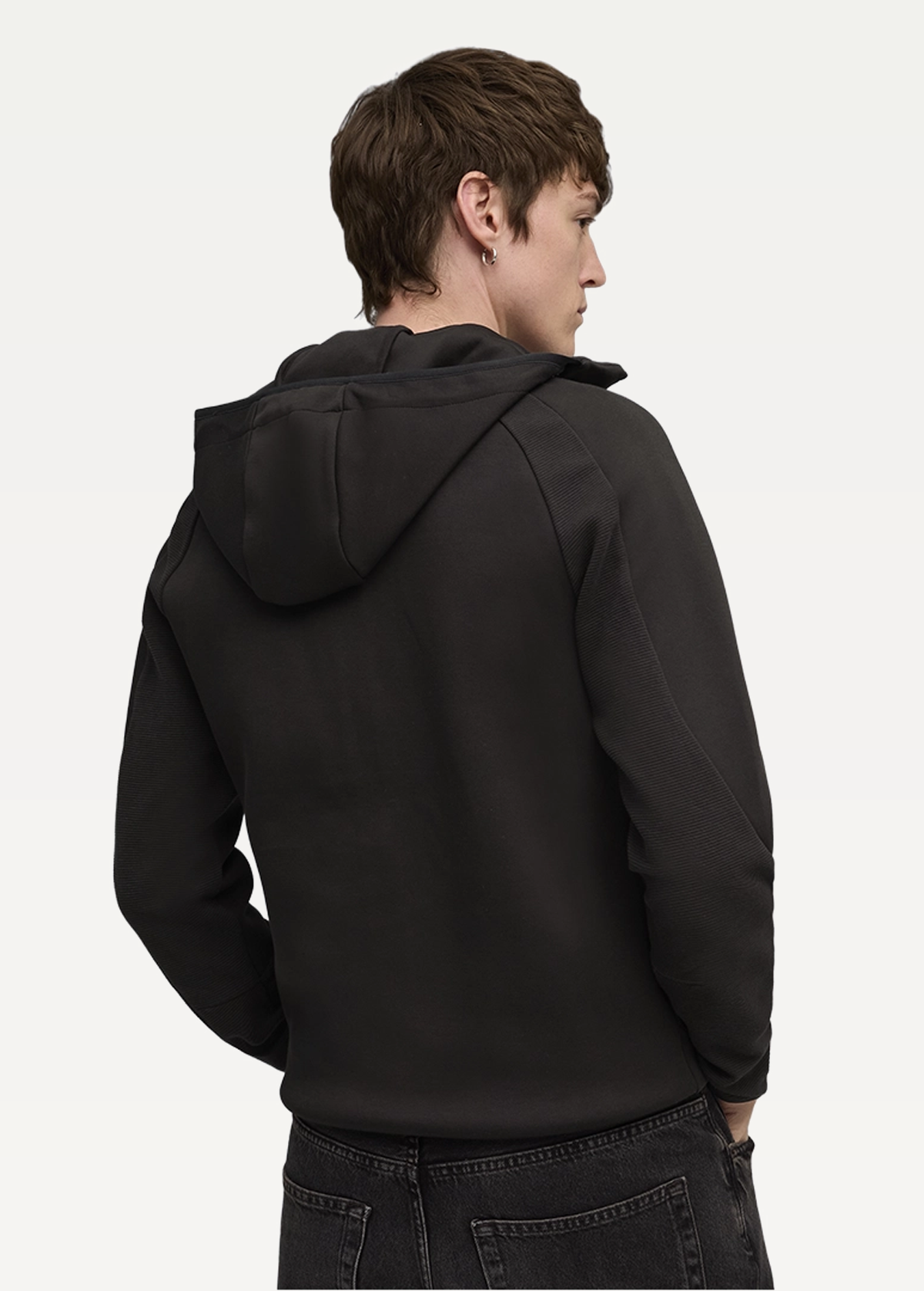 Худі чоловіче PUMA EVOSTRIPE FZ Hoodie DK чорного кольору