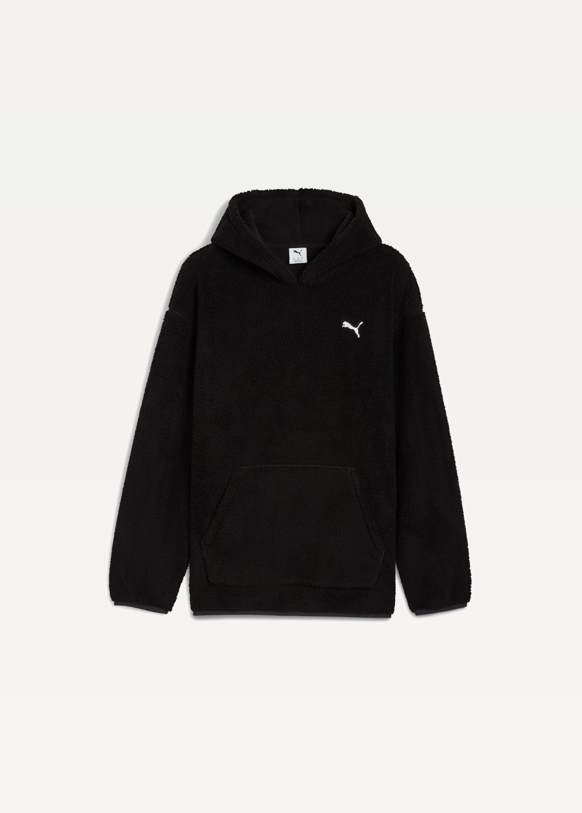 Худи мужское PUMA ESS ELEVATED Sherpa Hoodie черного цвета