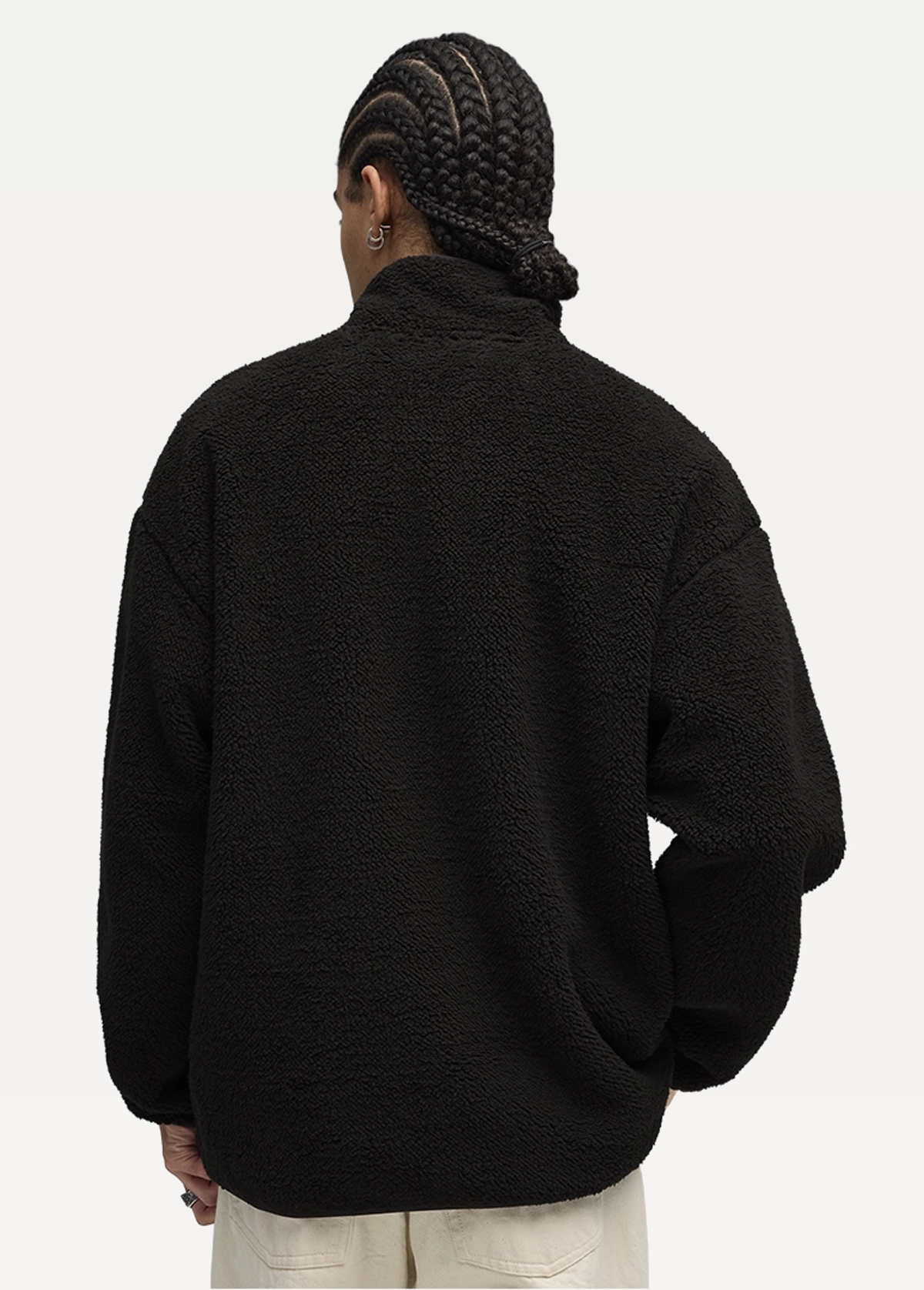 Худі чоловіче PUMA ESS ELEVATED Sherpa Full-Zip чорного кольору