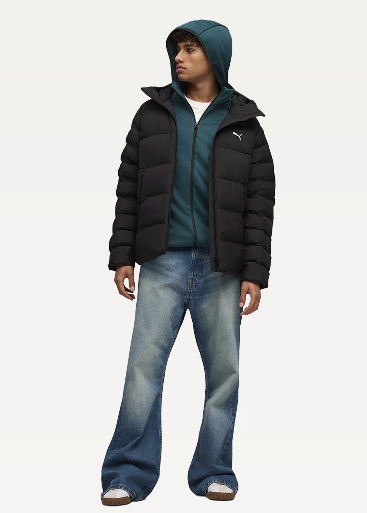 Куртка мужская PUMA Mono Hooded Jacket черного цвета