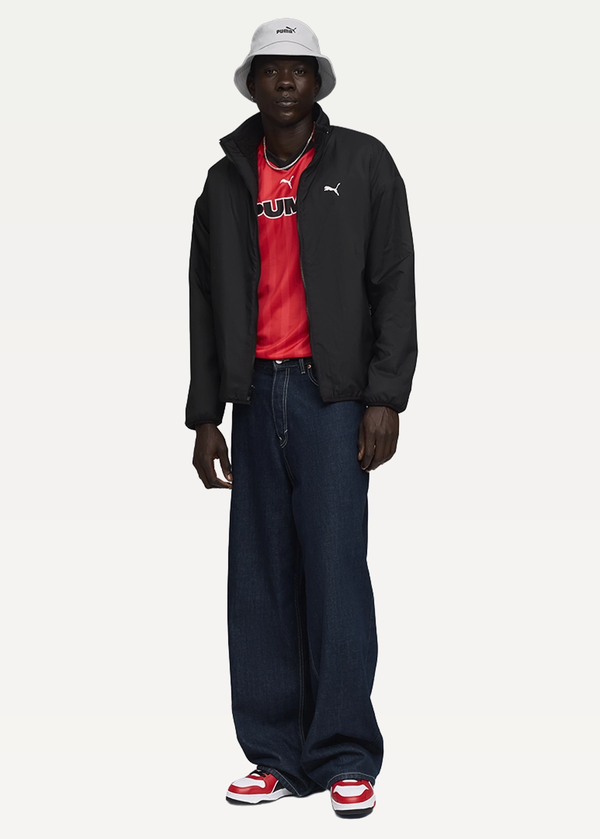 Куртка мужская PUMA Reversible Sherpa Jacket черного цвета