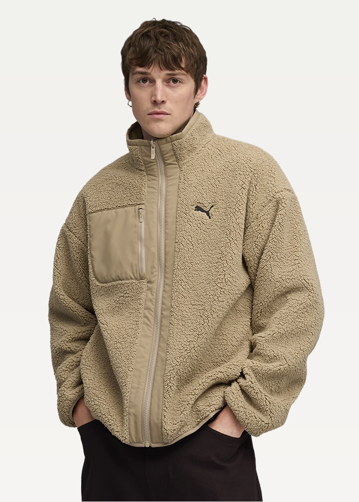 Куртка мужская PUMA Reversible Sherpa Jacket Ice Coffee