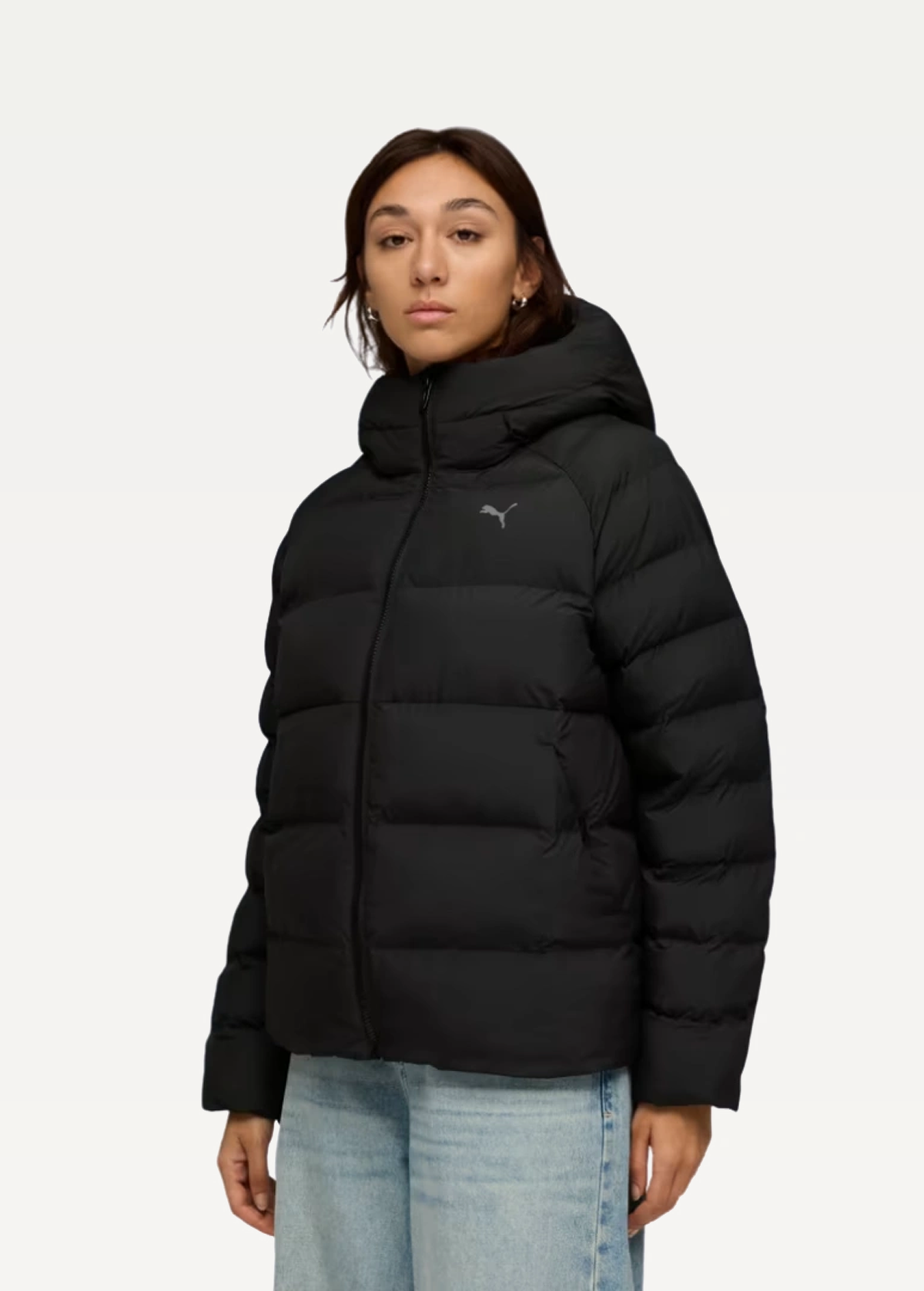 Куртка жіноча PUMA Mono Hooded Jacket чорного кольору