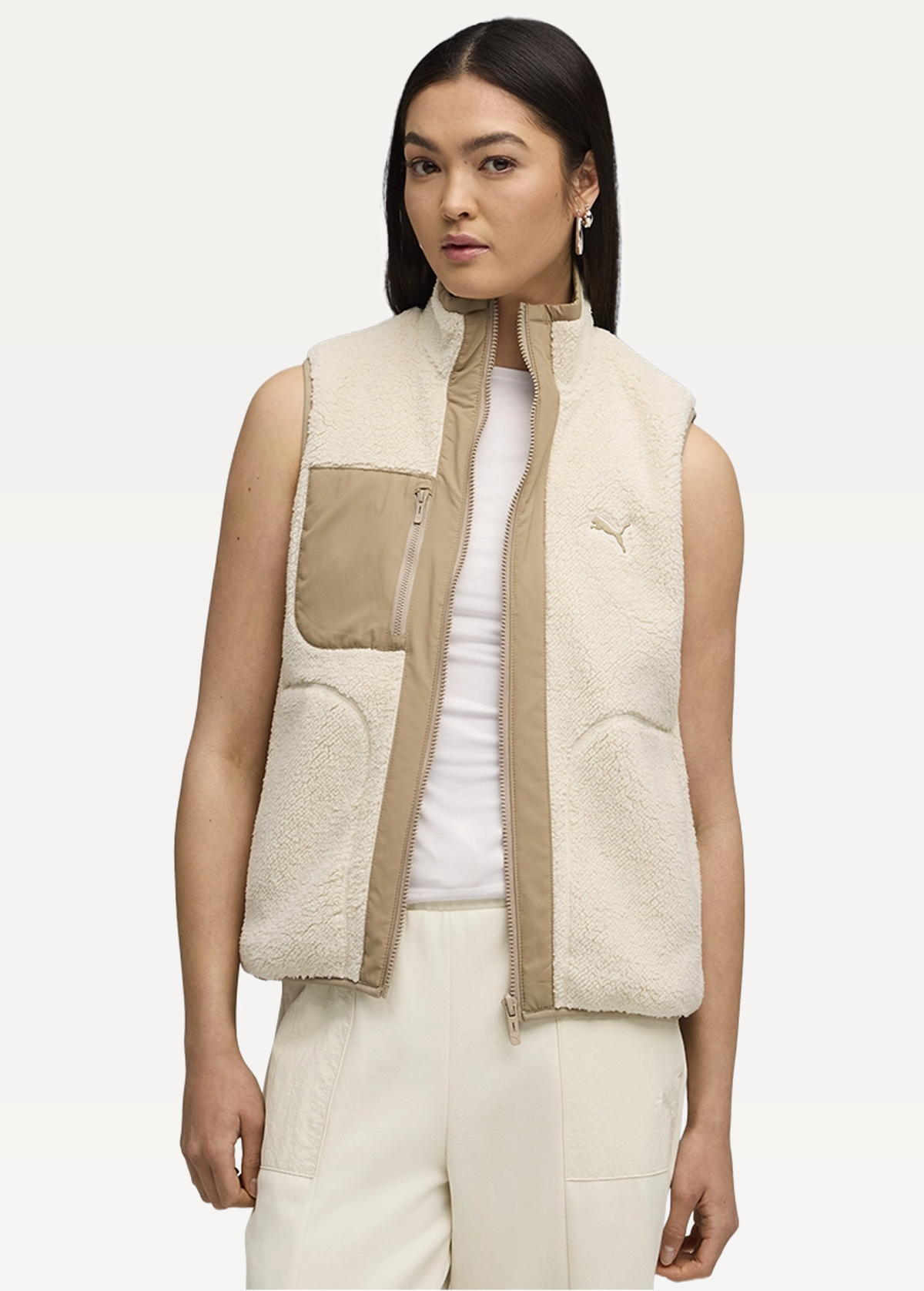 Жилет жіночий PUMA Reversible Sherpa Vest Alpine Snow