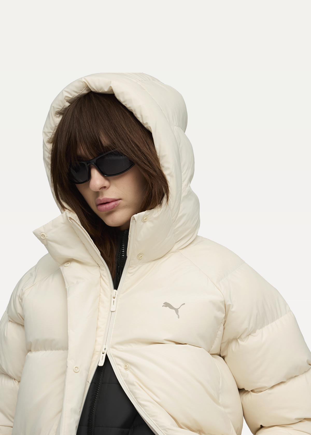 Куртка пуховик жіночий PUMA Hooded Down Puffer Coat Alpine Snow