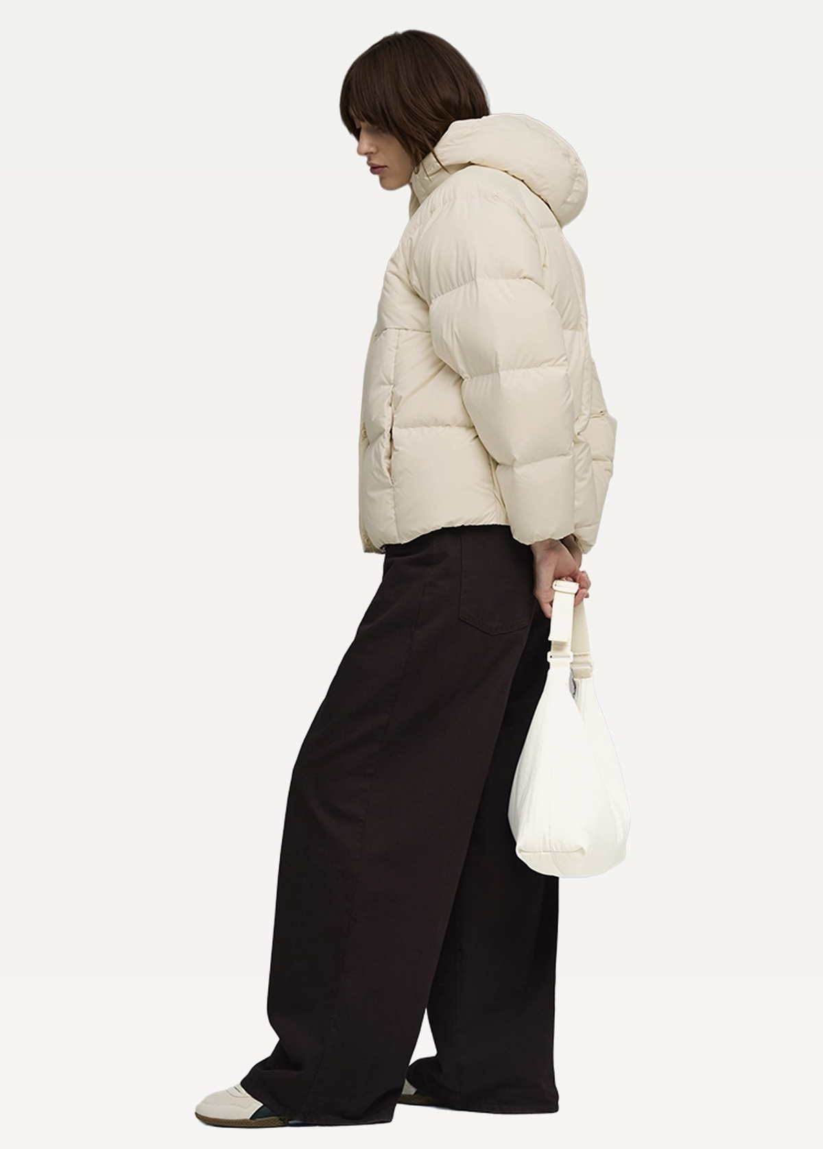 Куртка-пуховик женская PUMA Hooded Down Puffer Jacket Alpine Snow