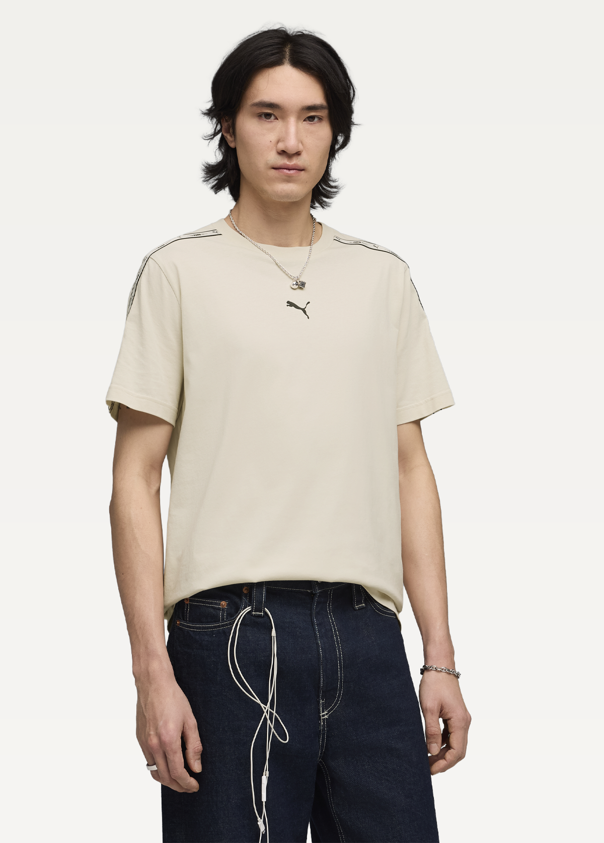 Футболка мужская PUMA ESS TAPE Tee Alpine Snow