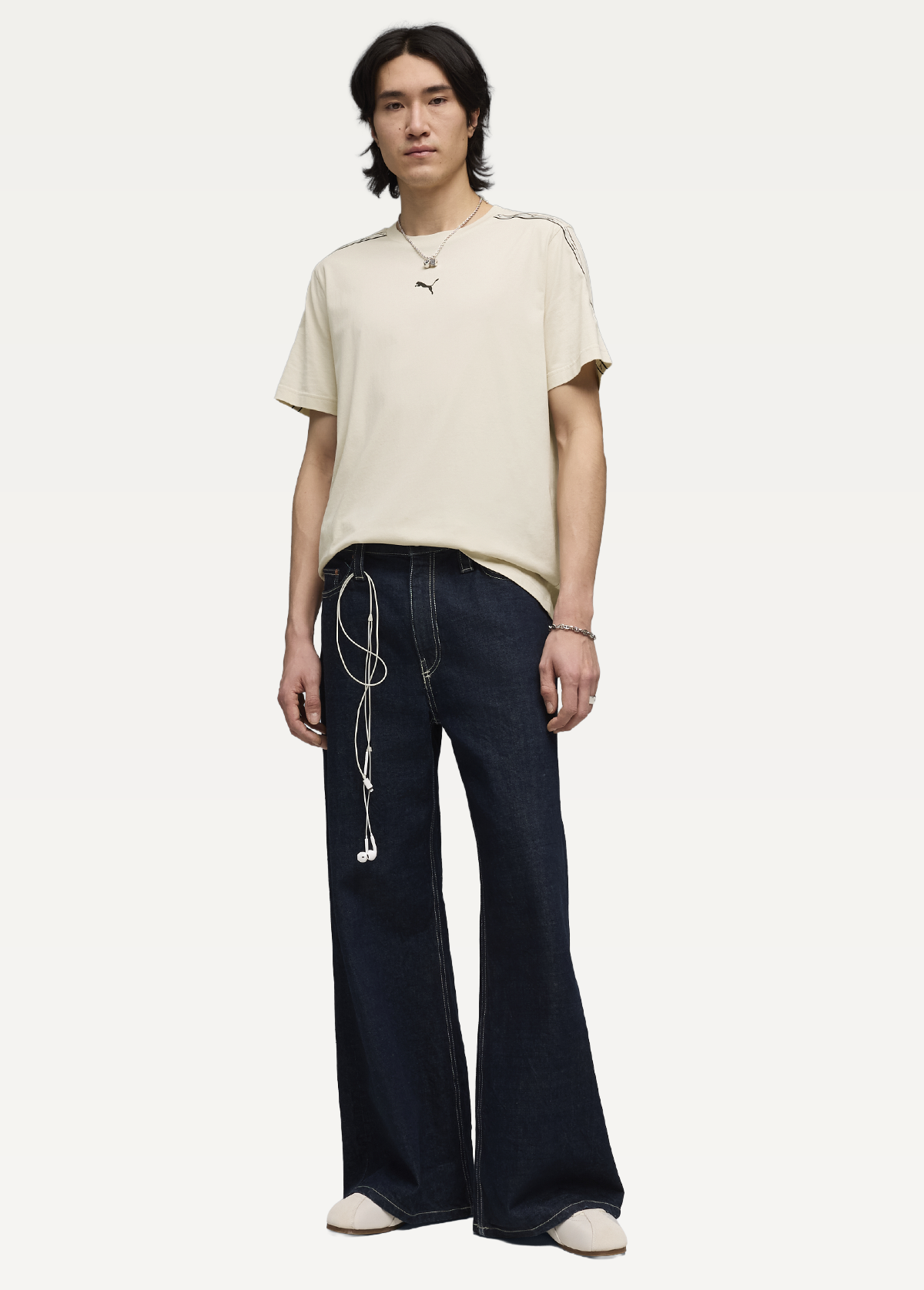 Футболка мужская PUMA ESS TAPE Tee Alpine Snow