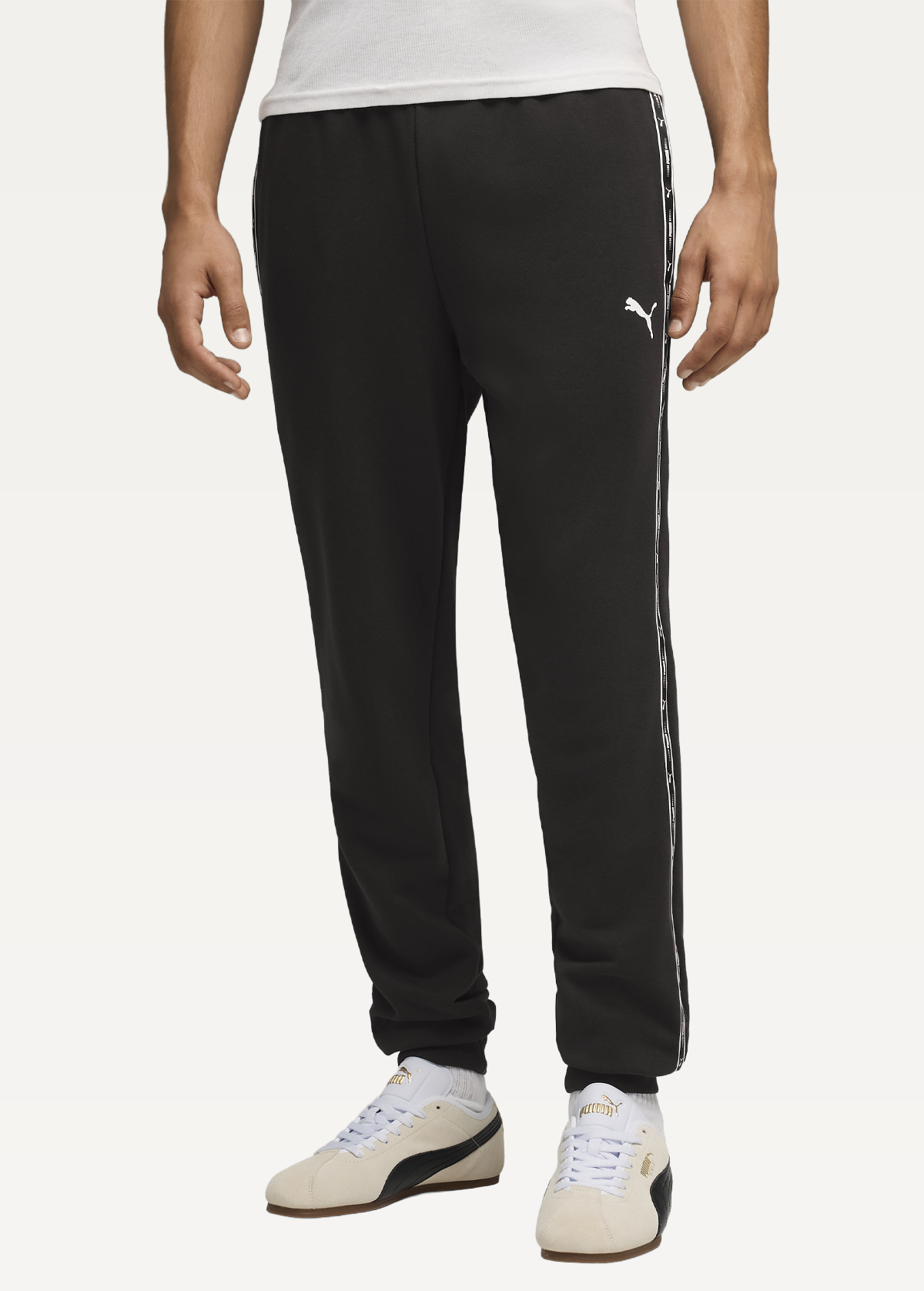 Штани спортивні чоловічі PUMA ESS TAPE Sweatpants чорного кольору