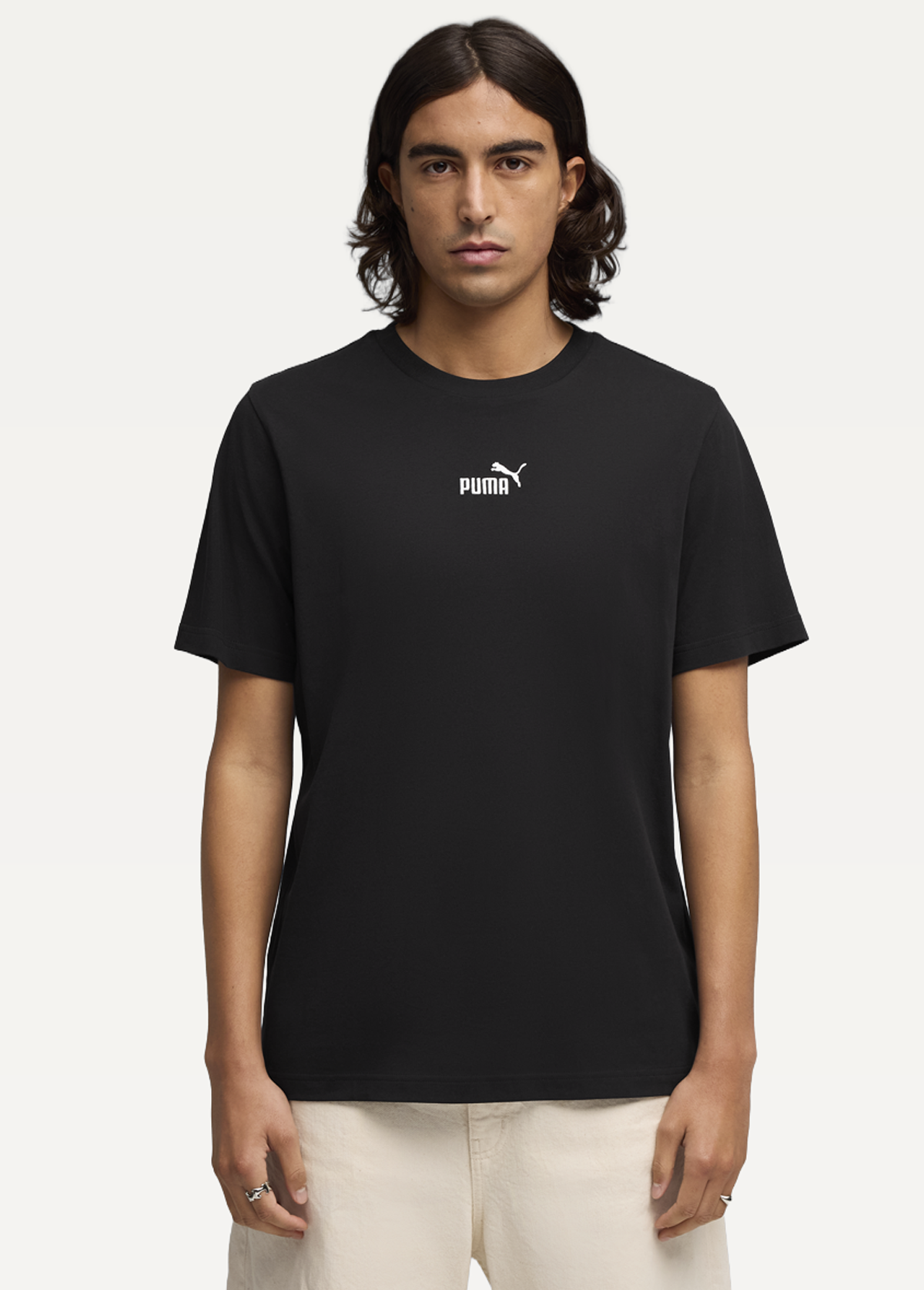 Футболка чоловіча PUMA ESS No.1 Logo Tee чорного кольору