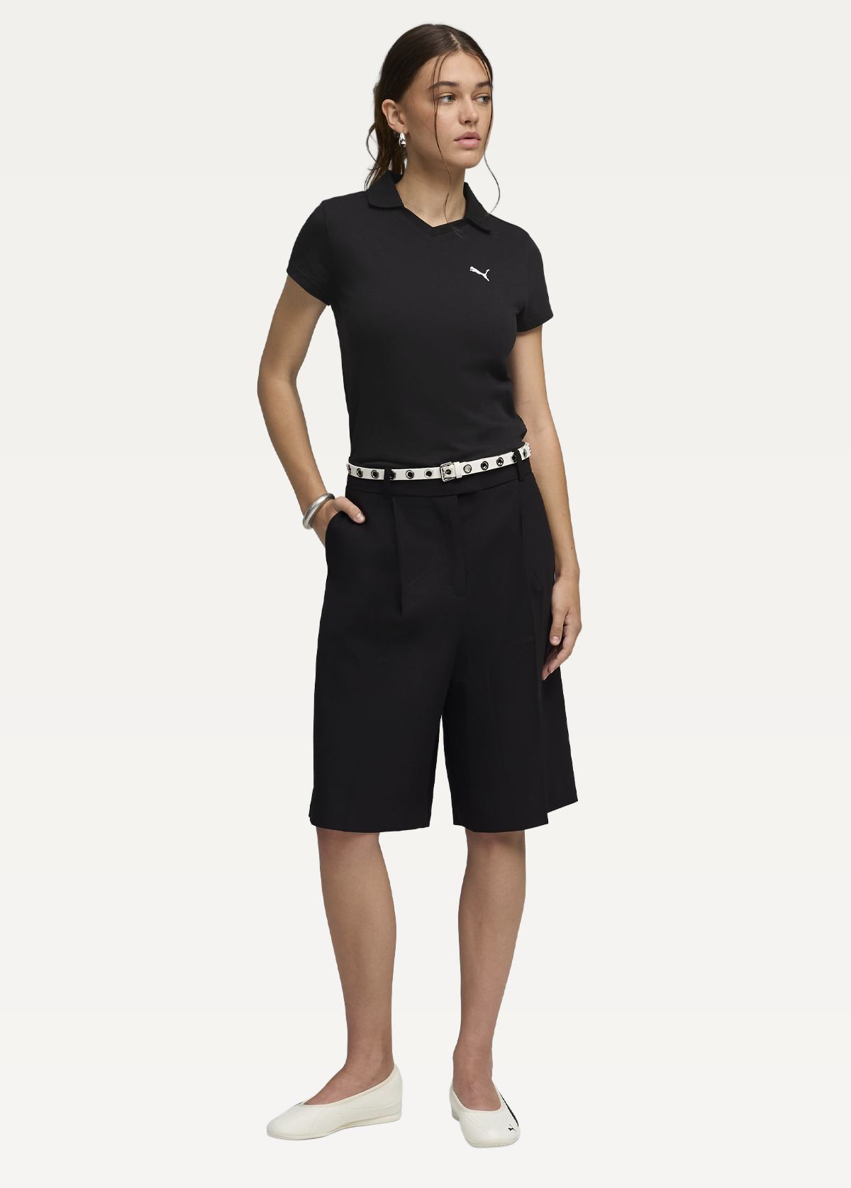 Поло жіноче PUMA ESS Baby Polo чорного кольору