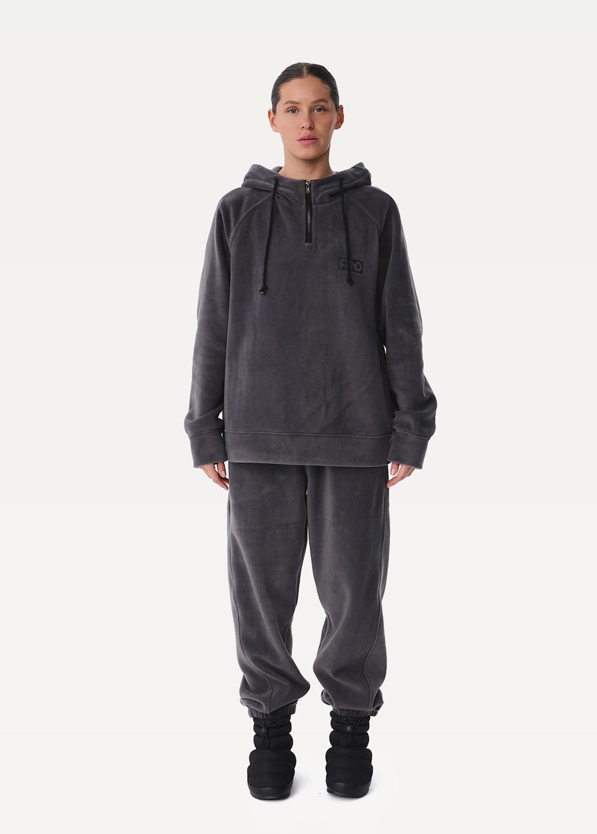 Худі унісекс FRND FOR FRIENDS Impulse Polar Fleece темно-сірого кольору