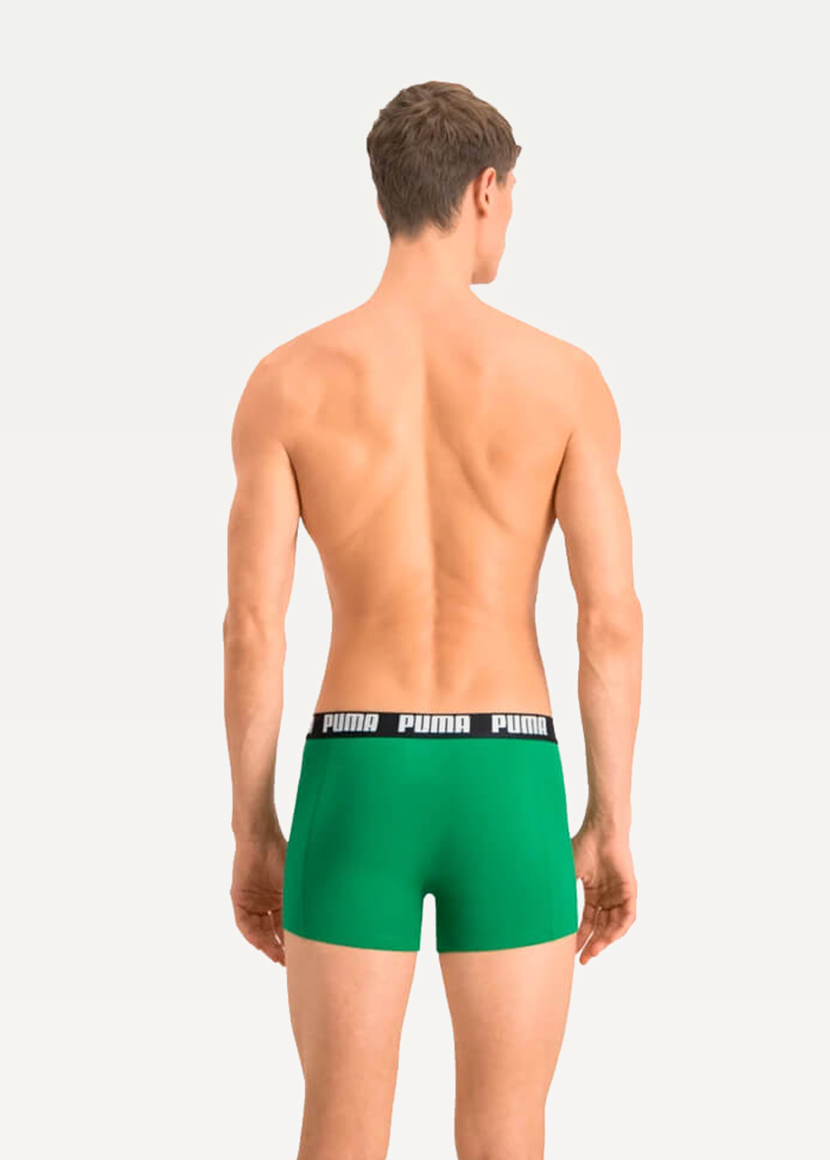 Спідня білизна чоловіча Puma Basic Boxer 2P чорного та зеленого кольору